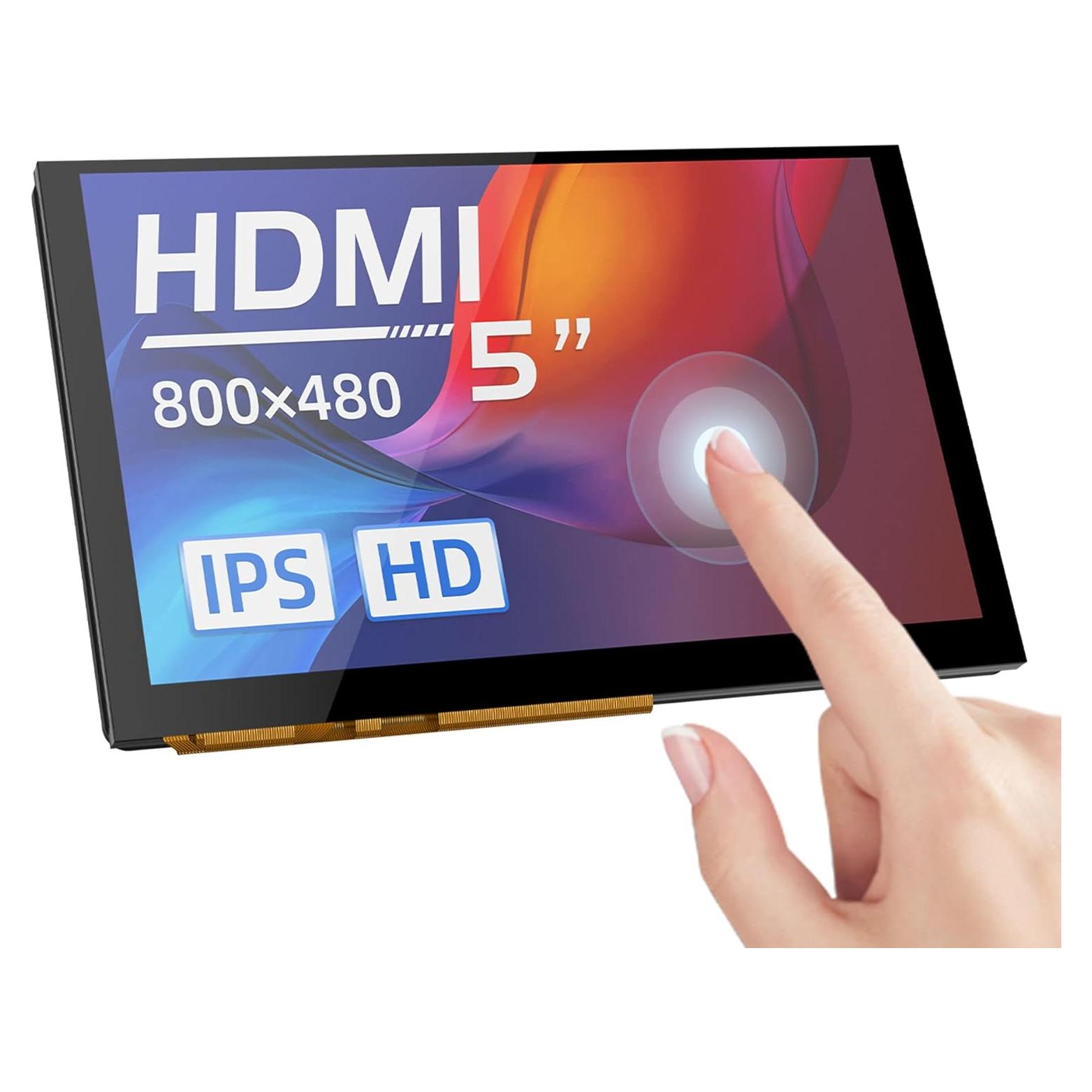 Pantalla Táctil HDMI 5" BIGTREETECH 800x480 IPS Compatible Raspberry Pi