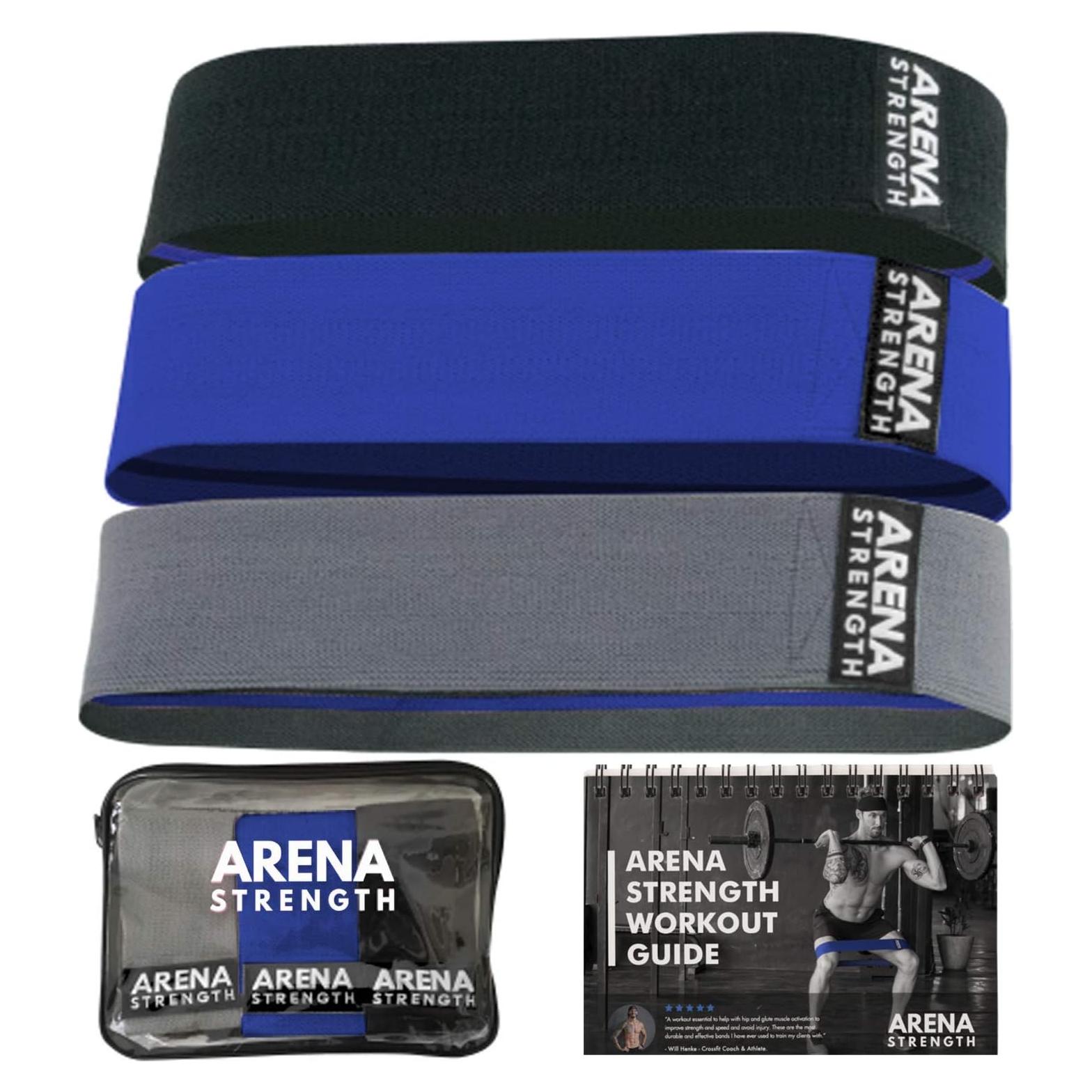 Bandas de Resistencia de Tela Arena Strength - 3 Niveles para Glúteos