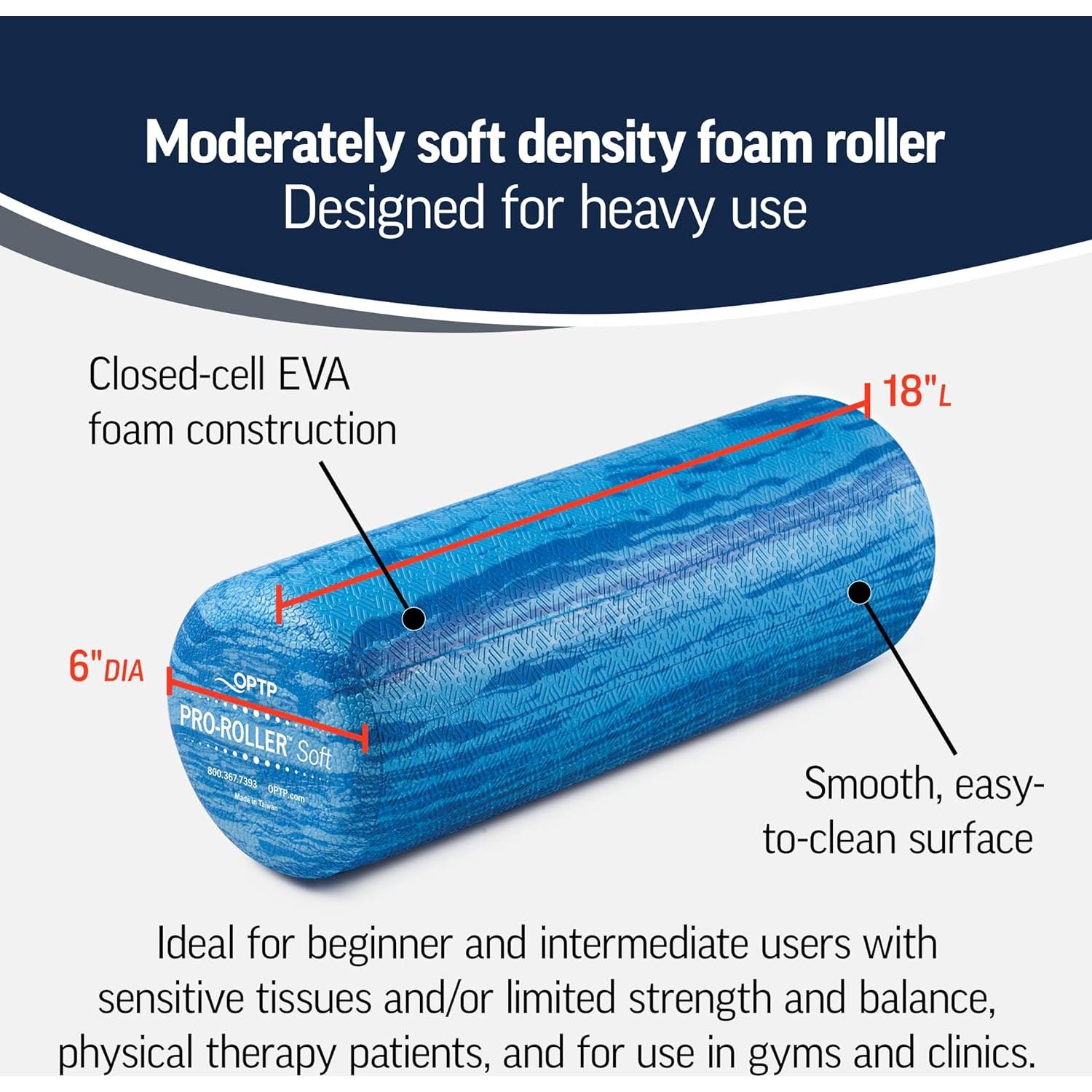 Rodillo de Espuma Suave OPTP PRO-ROLLER 45.72 cm Azul