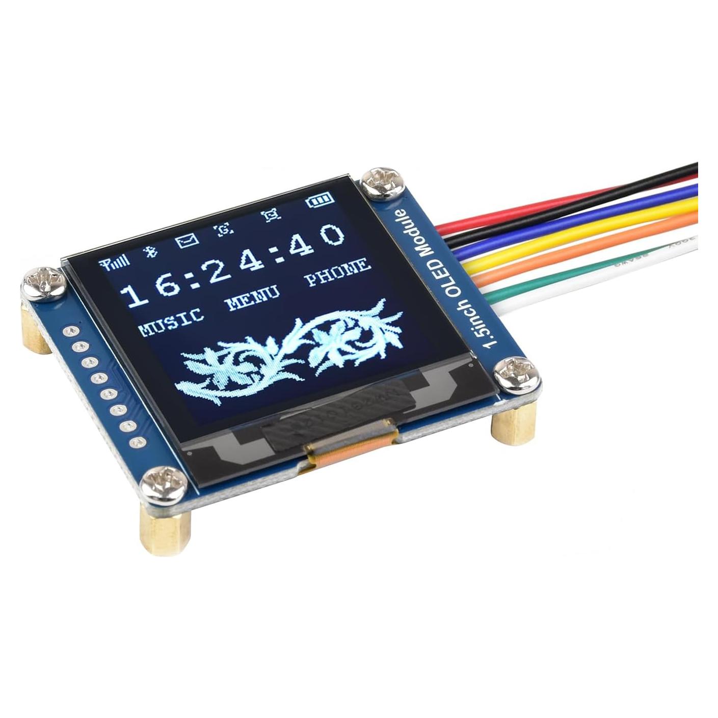 Módulo de Pantalla OLED Waveshare 1.5" 128x128 SPI/I2C