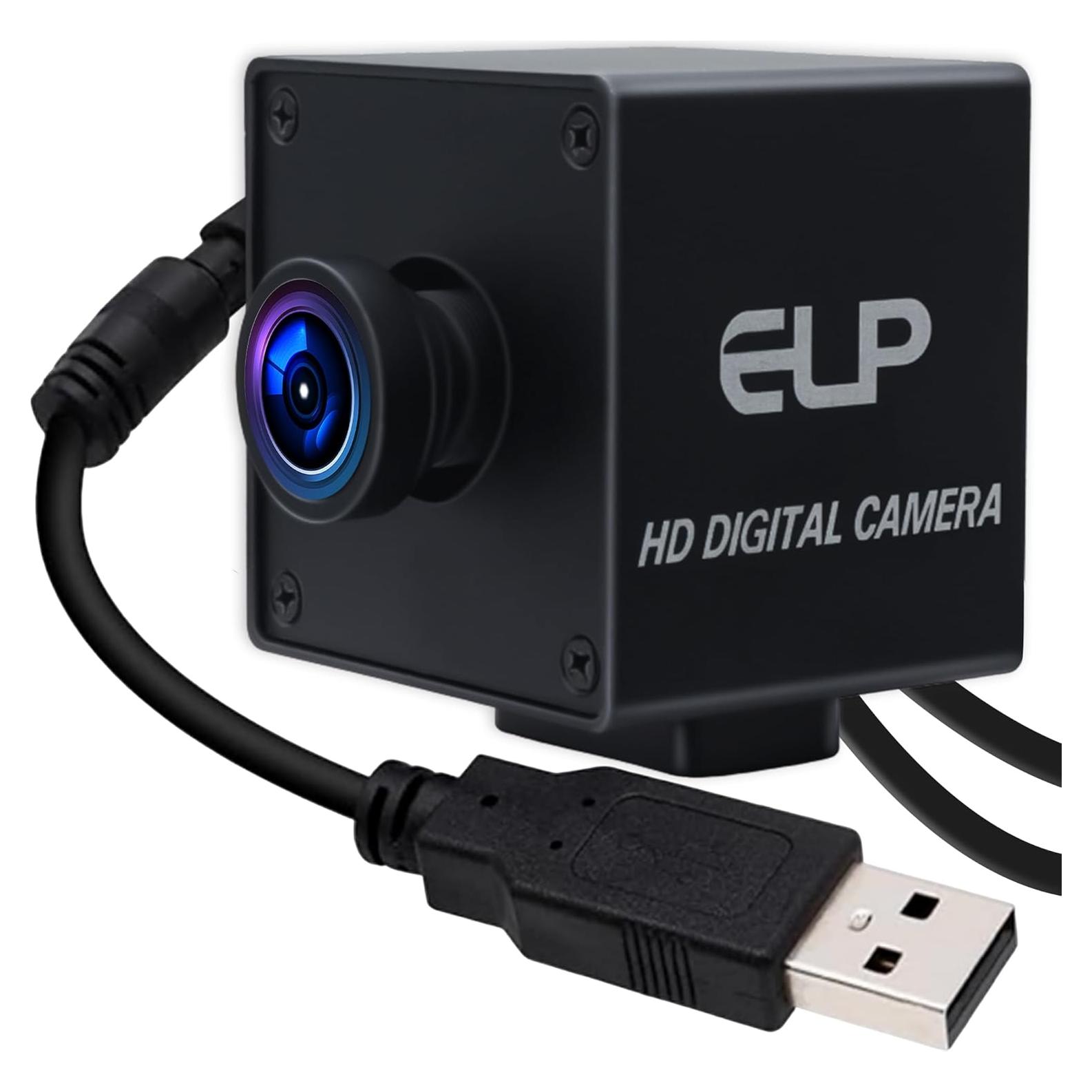 Cámara Web ELP 1080P 90fps USB con Obturador Global 110°