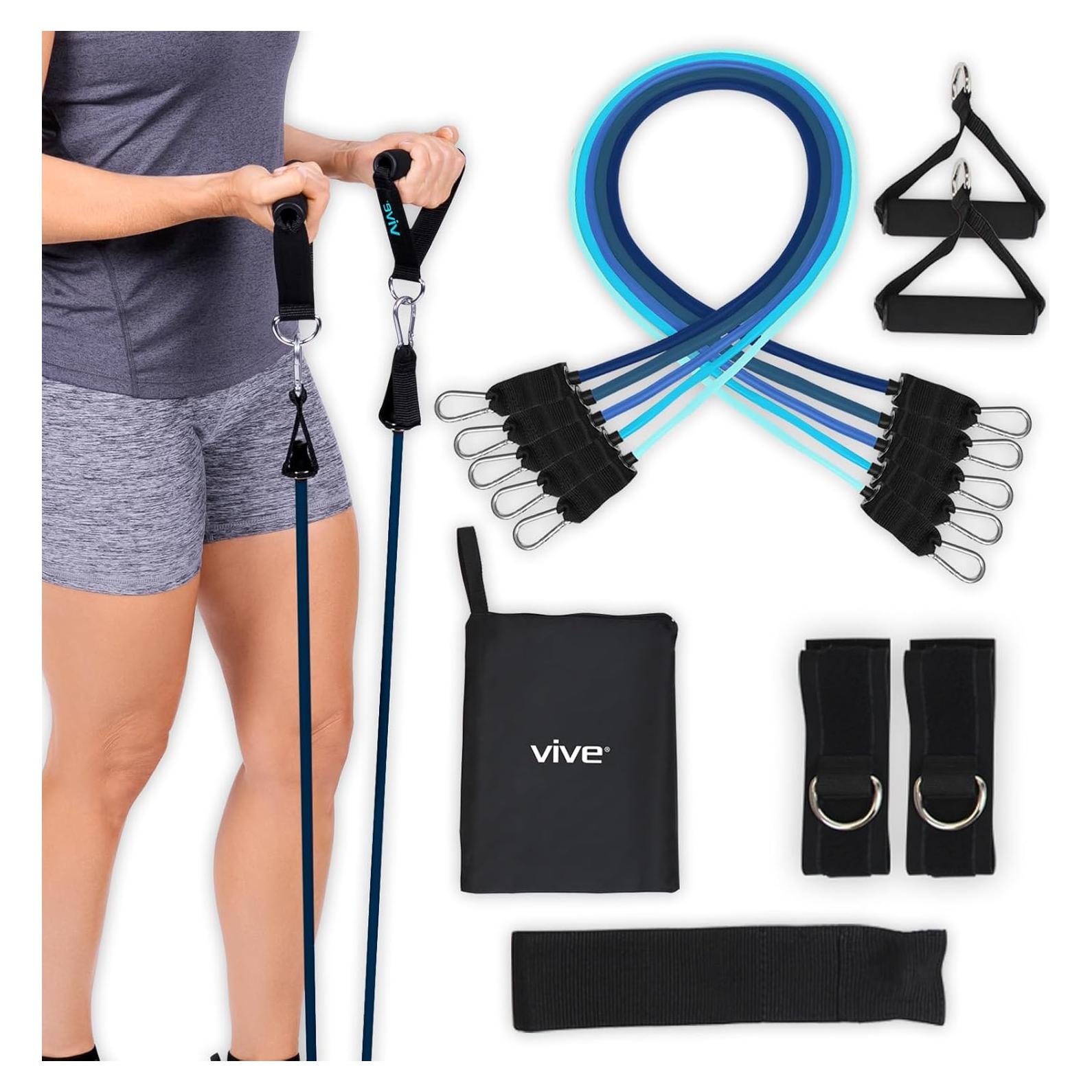 Bandas de Resistencia Vive 11 Pcs - Entrenamiento y Rehabilitación