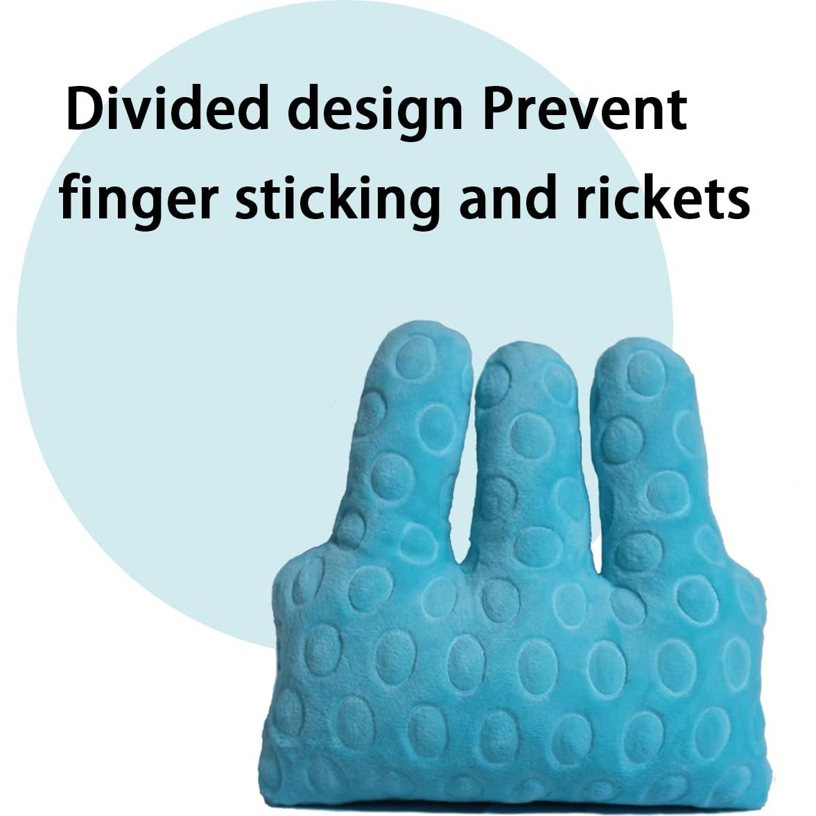 Cojín Separador de Dedos GZFQJJ para Rehabilitación de Mano Azul