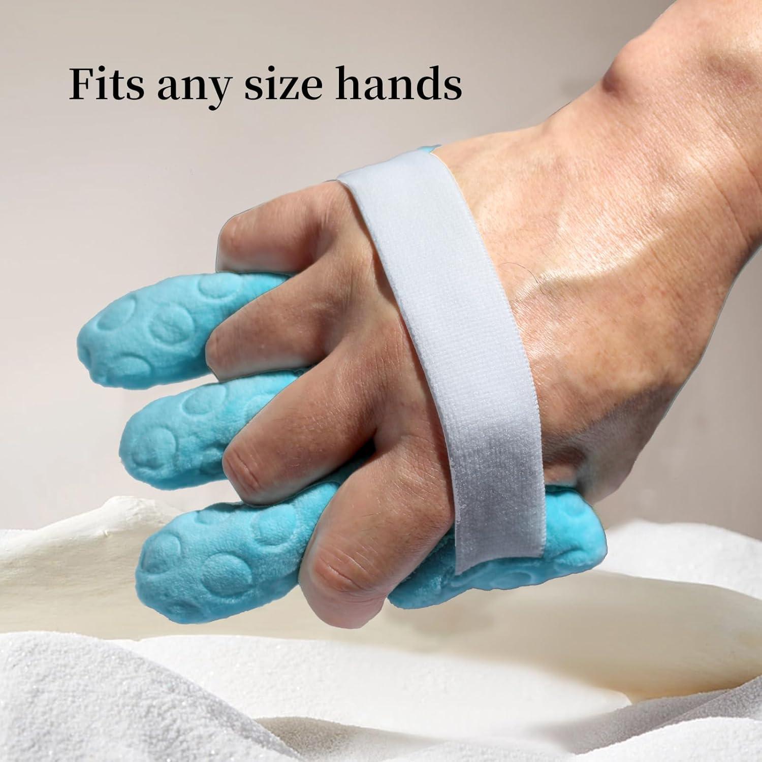 Cojín Separador de Dedos GZFQJJ para Rehabilitación de Mano Azul