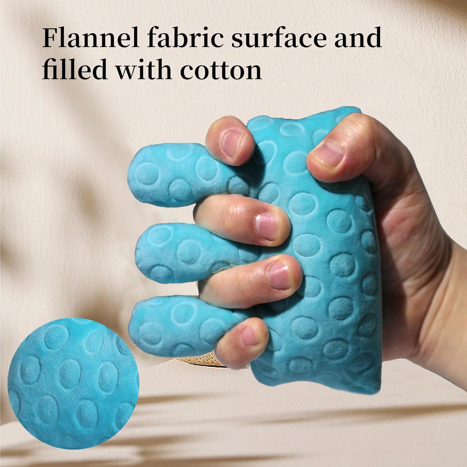 Cojín Separador de Dedos GZFQJJ para Rehabilitación de Mano Azul