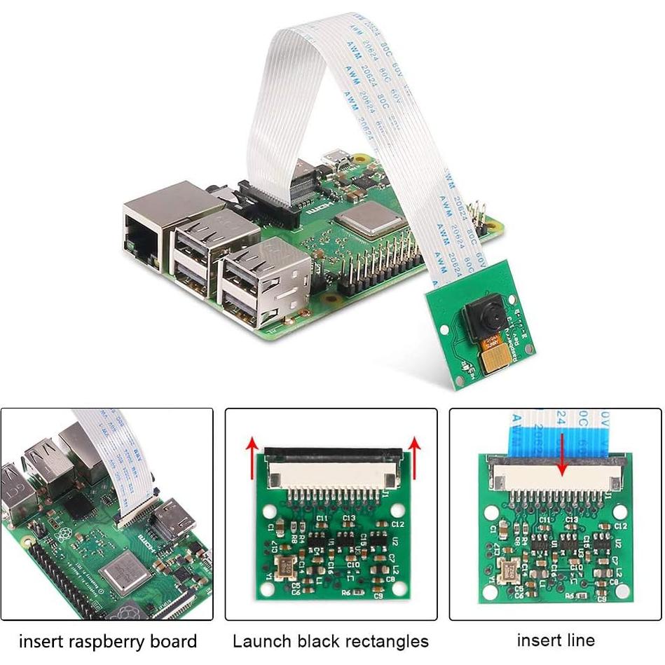 Cable FFC Aokin 15 pines 15cm para Raspberry Pi y cámara