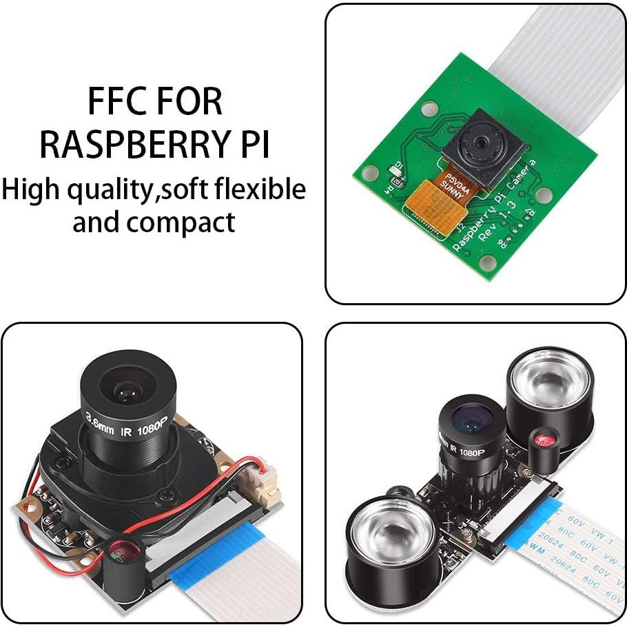 Cable FFC Aokin 15 pines 15cm para Raspberry Pi y cámara