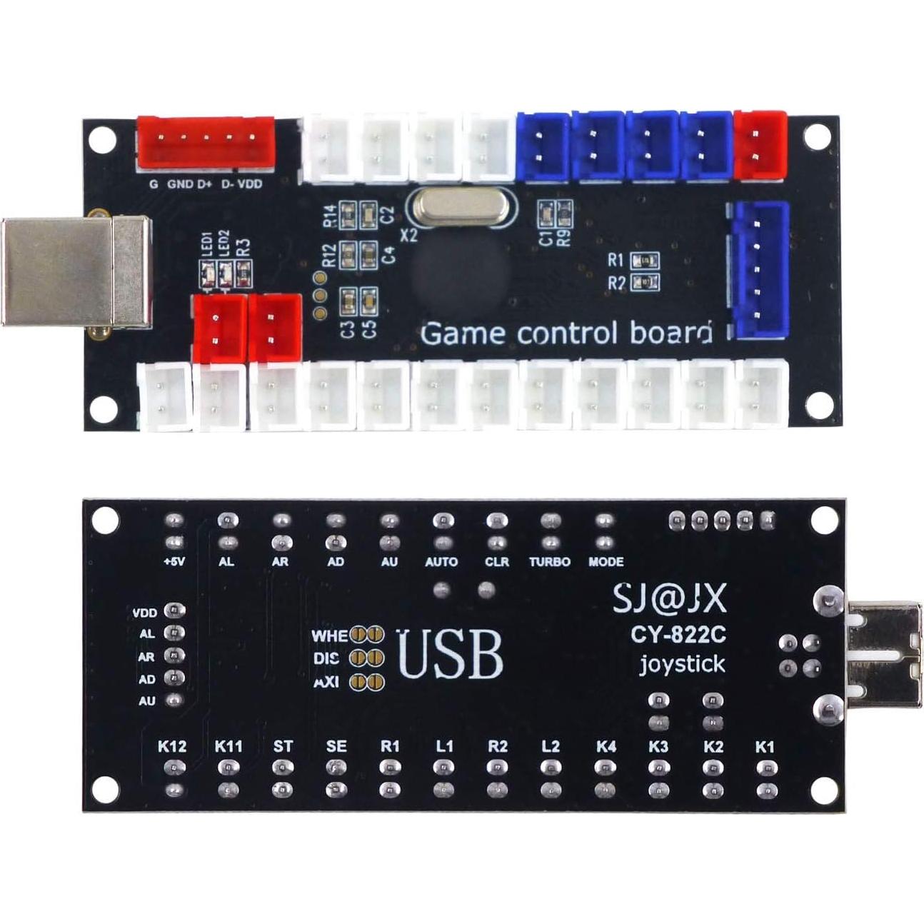 Controlador Arcade USB SJ@JX para 2 Jugadores - Sin Retraso