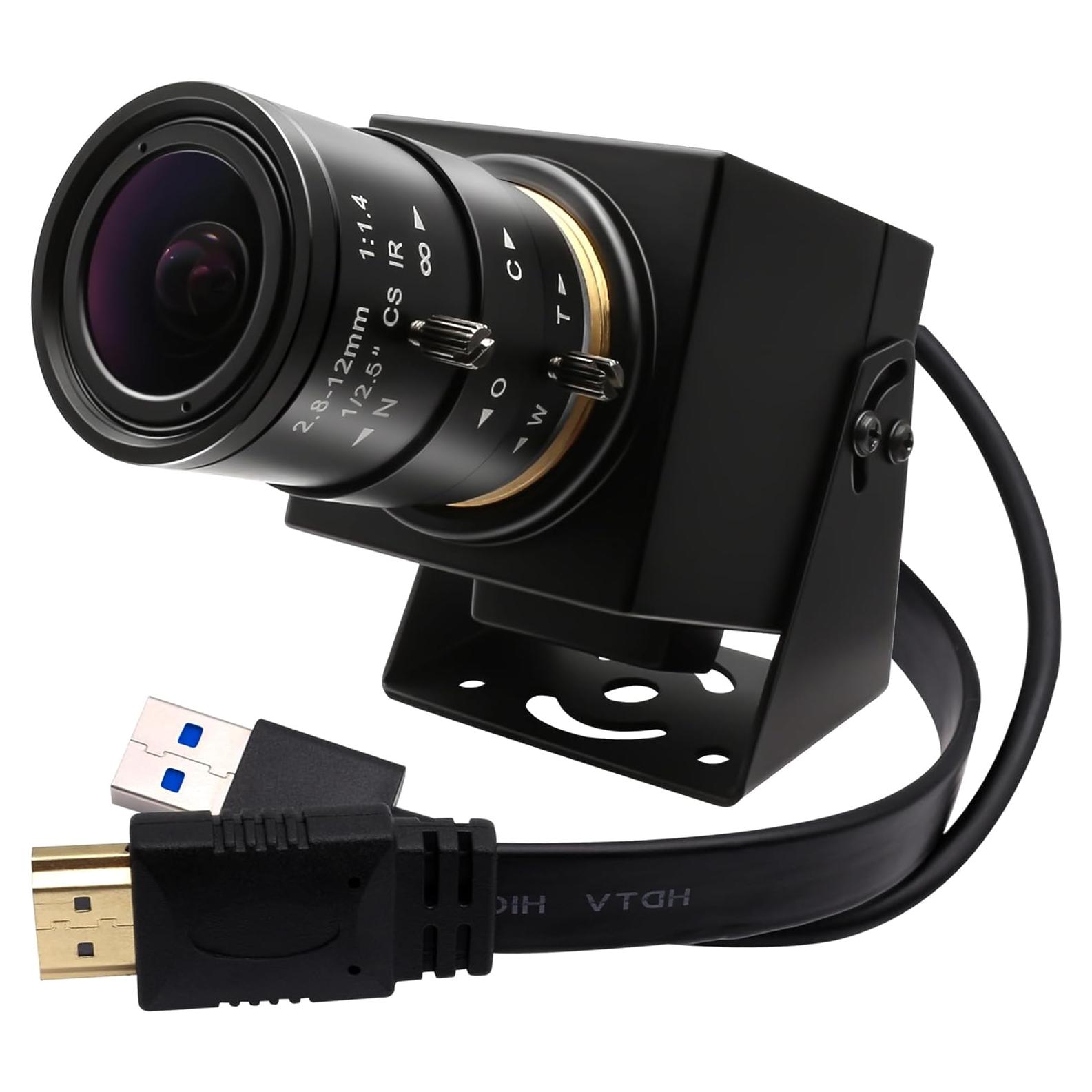 Cámara USB 4K SVPRO con Lente Zoom 2.8-12mm HDMI
