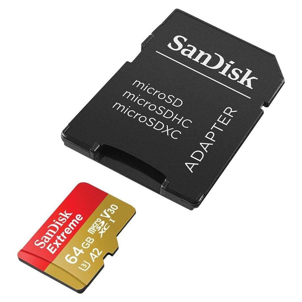 Tarjeta de Memoria SanDisk 64GB Extreme microSDXC UHS-I