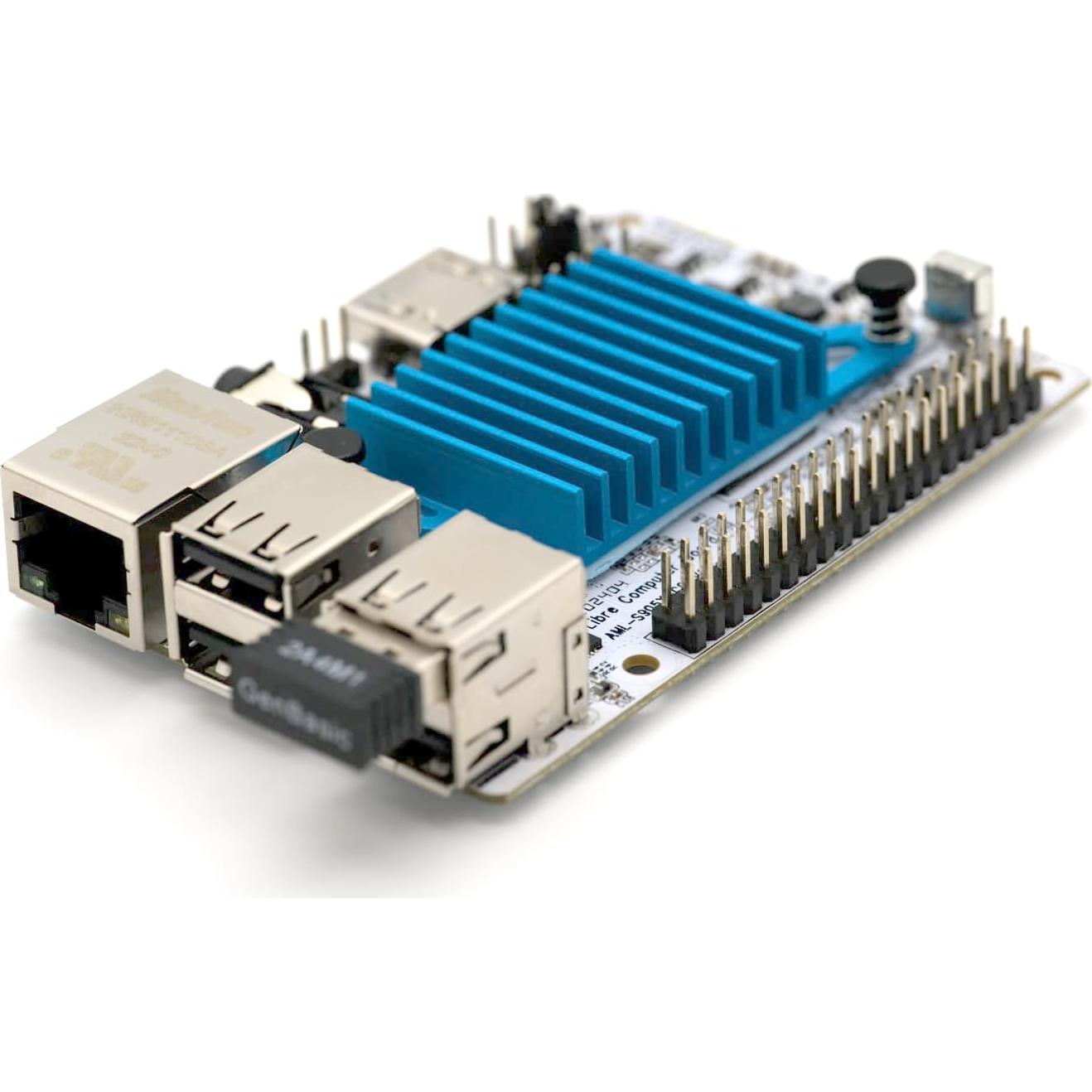 Placa Base Libre Computer Le Potato 2GB WiFi 4 con Disipador