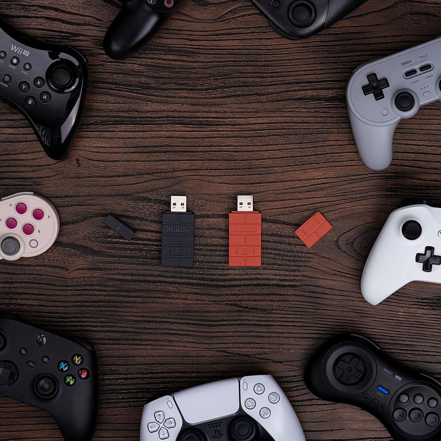Adaptador Inalámbrico USB 8BitDo para Controladores PS5, Switch