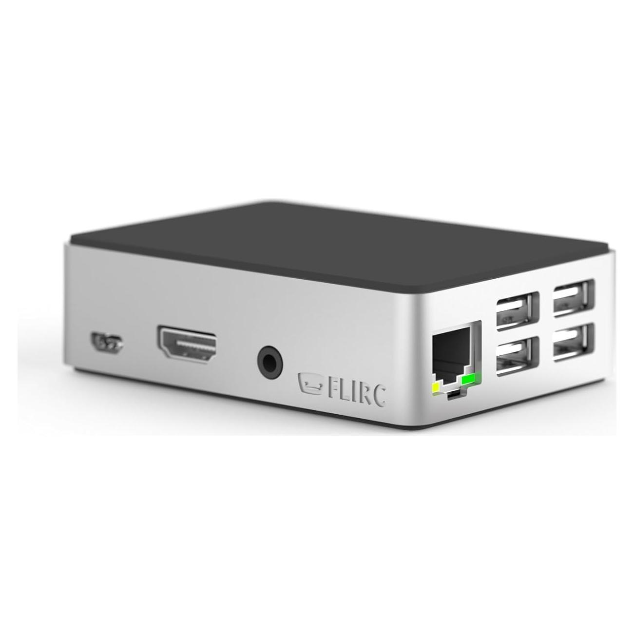 Caja Flirc de Aluminio para Raspberry Pi 3 B+ - Plateada