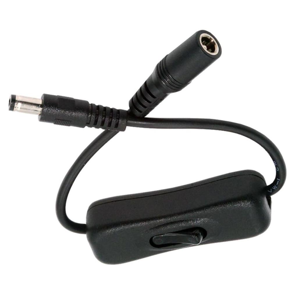 Cable de Extensión DC 5.5x2.1mm Macho a Hembra CY con Interruptor