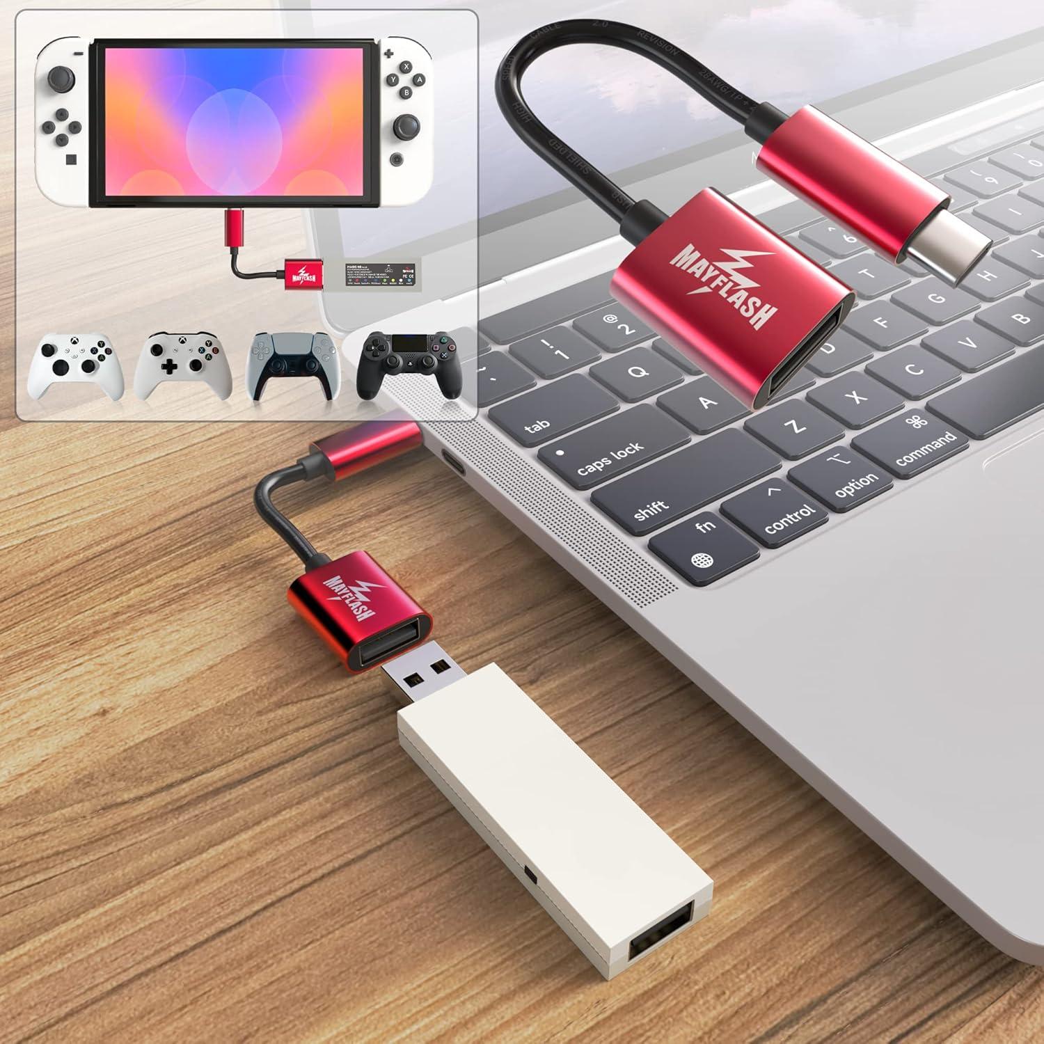 Adaptador Inalámbrico Bluetooth USB MAYFLASH MAGIC-NS para Switch y PC