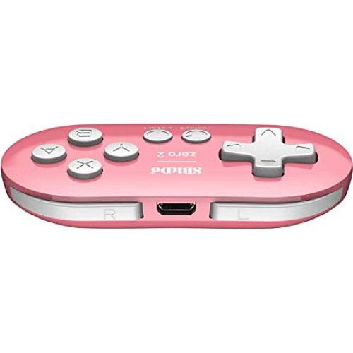 Controlador Mini Bluetooth 8Bitdo Zero 2 Rosa para Switch y PC