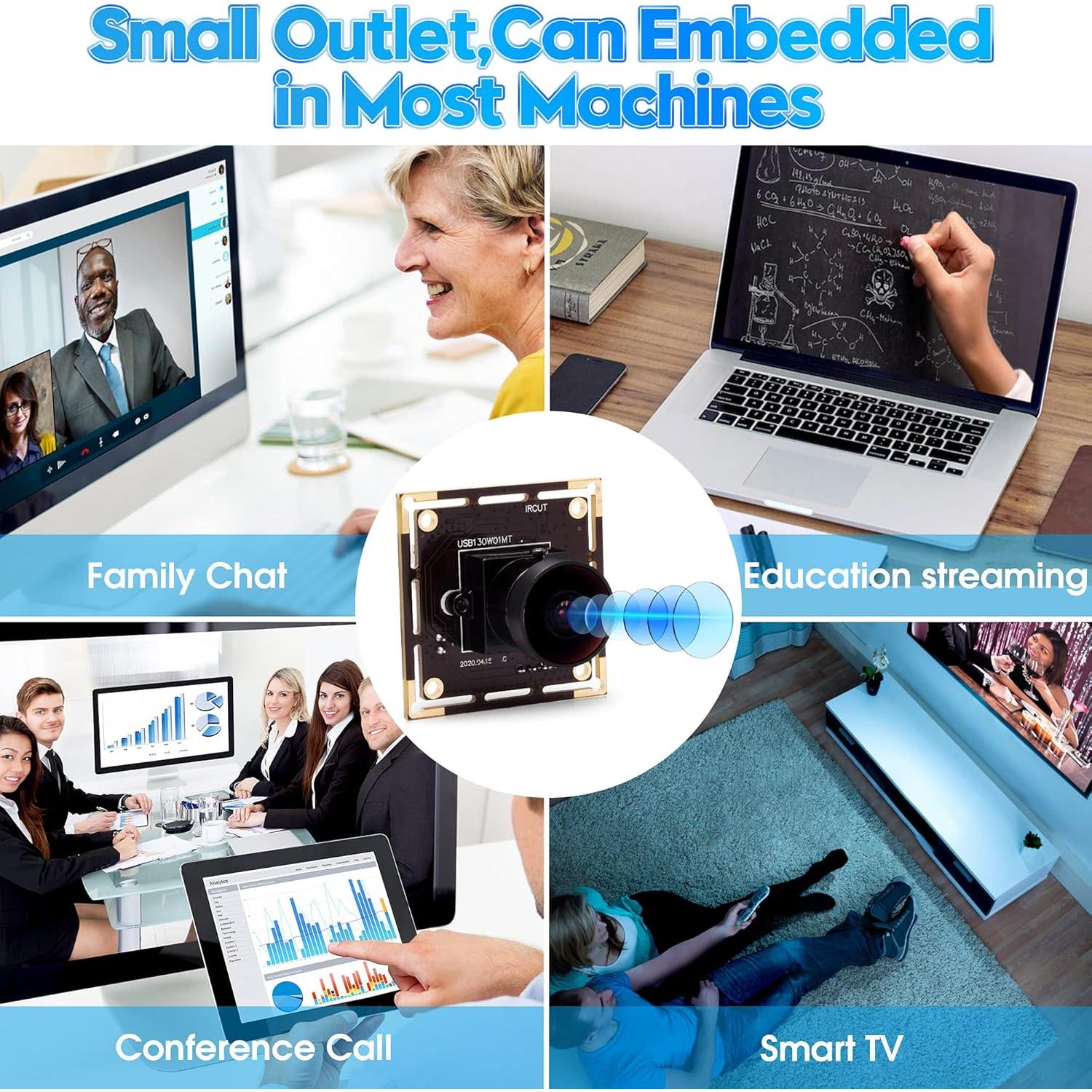 Módulo de Cámara USB Fisheye ELP 1.3MP 960P 0.01Lux