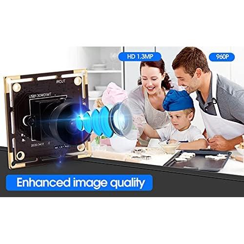 Módulo de Cámara USB Fisheye ELP 1.3MP 960P 0.01Lux