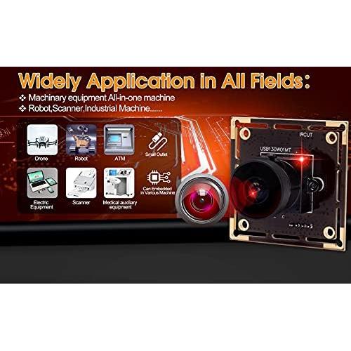 Módulo de Cámara USB Fisheye ELP 1.3MP 960P 0.01Lux