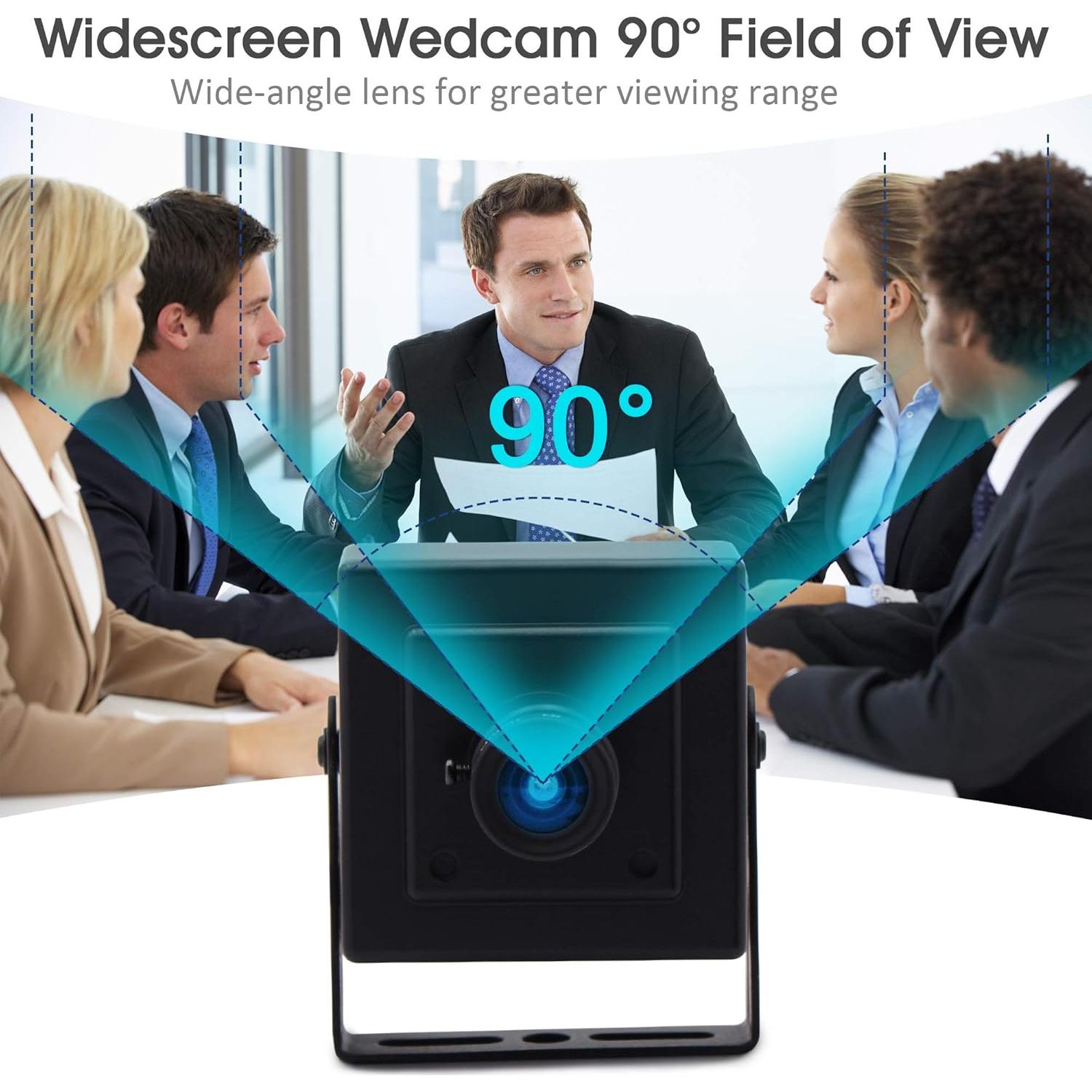 Cámara USB 4K IEights con lente gran angular 3.6mm