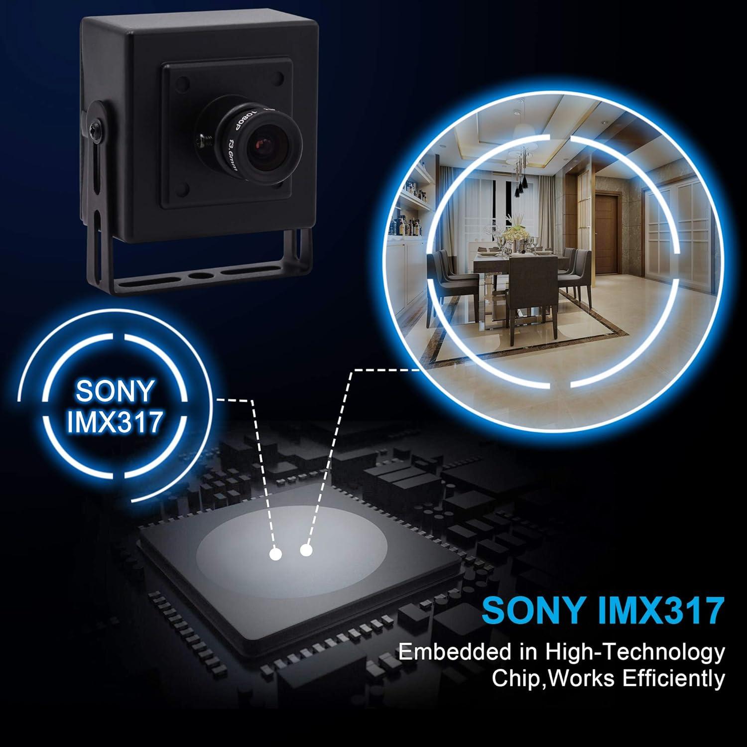 Cámara USB 4K IEights con lente gran angular 3.6mm