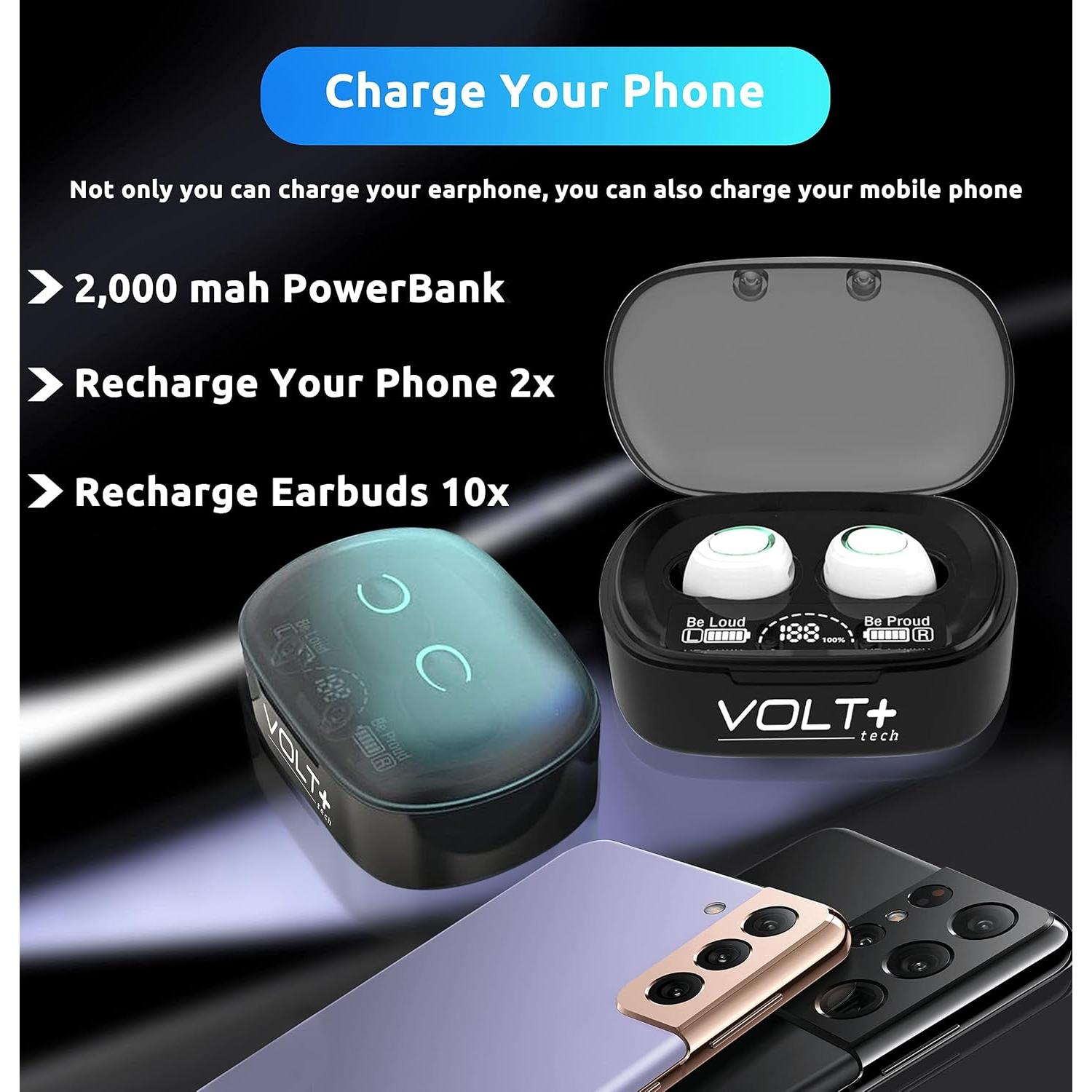 Auriculares Inalámbricos Volt Plus Tech MD06 Bluetooth 5.3 36h