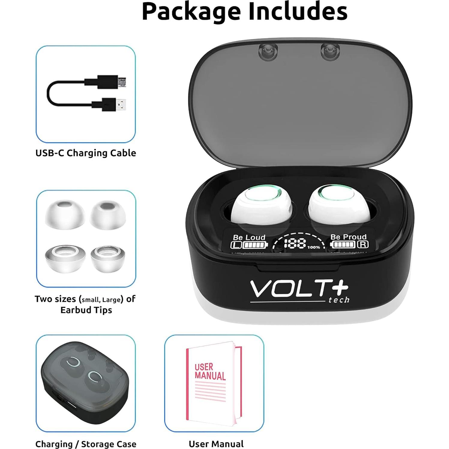 Auriculares Inalámbricos Volt Plus Tech Bluetooth 5.3 36H