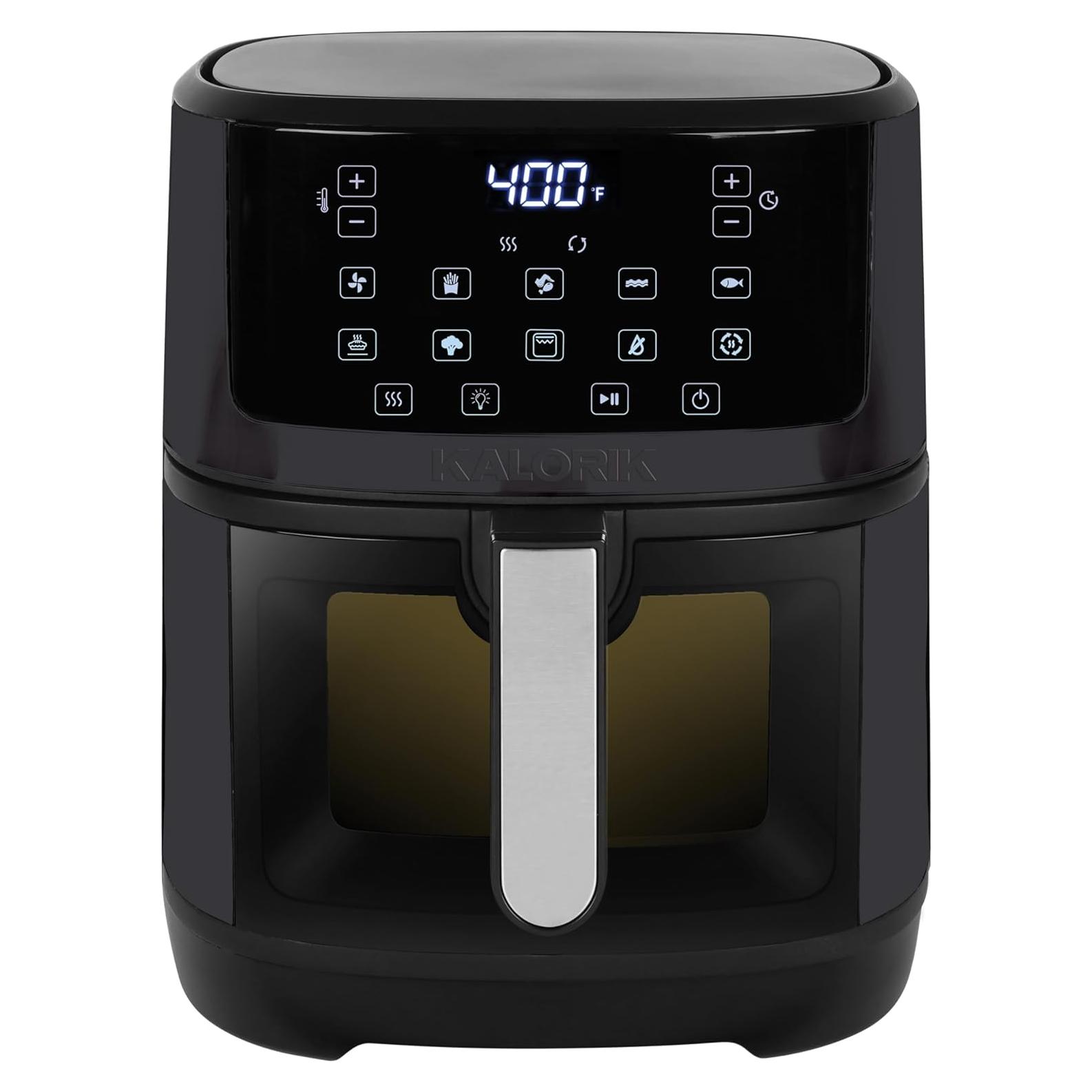 Freidora de Aire Táctil Kalorik 7 Cuartos Negra 1500W