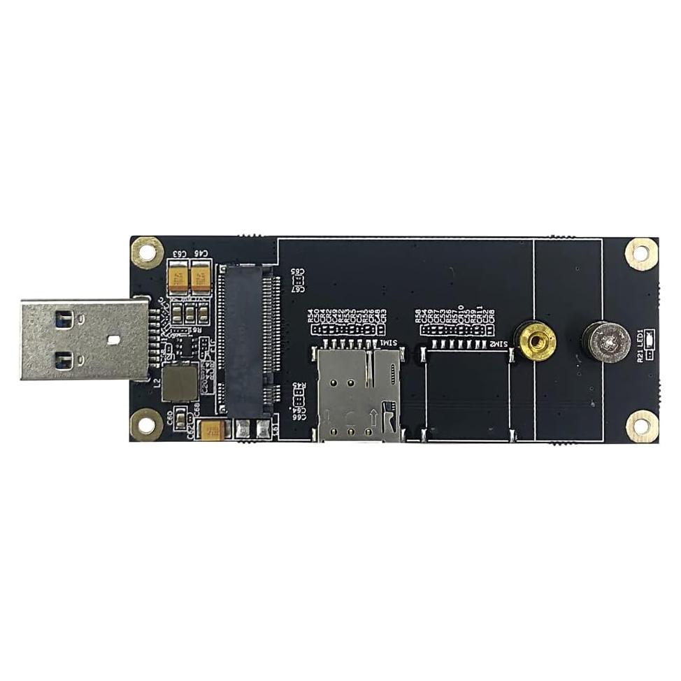 Adaptador M.2 a USB 3.0 EXVIST 5G LTE con ranura SIM
