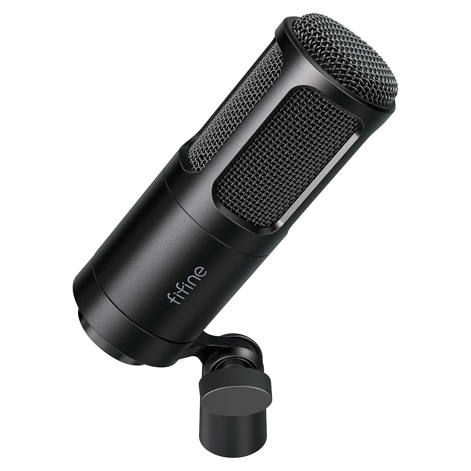 Micrófono Dinámico XLR FIFINE K669D para Podcast y Streaming