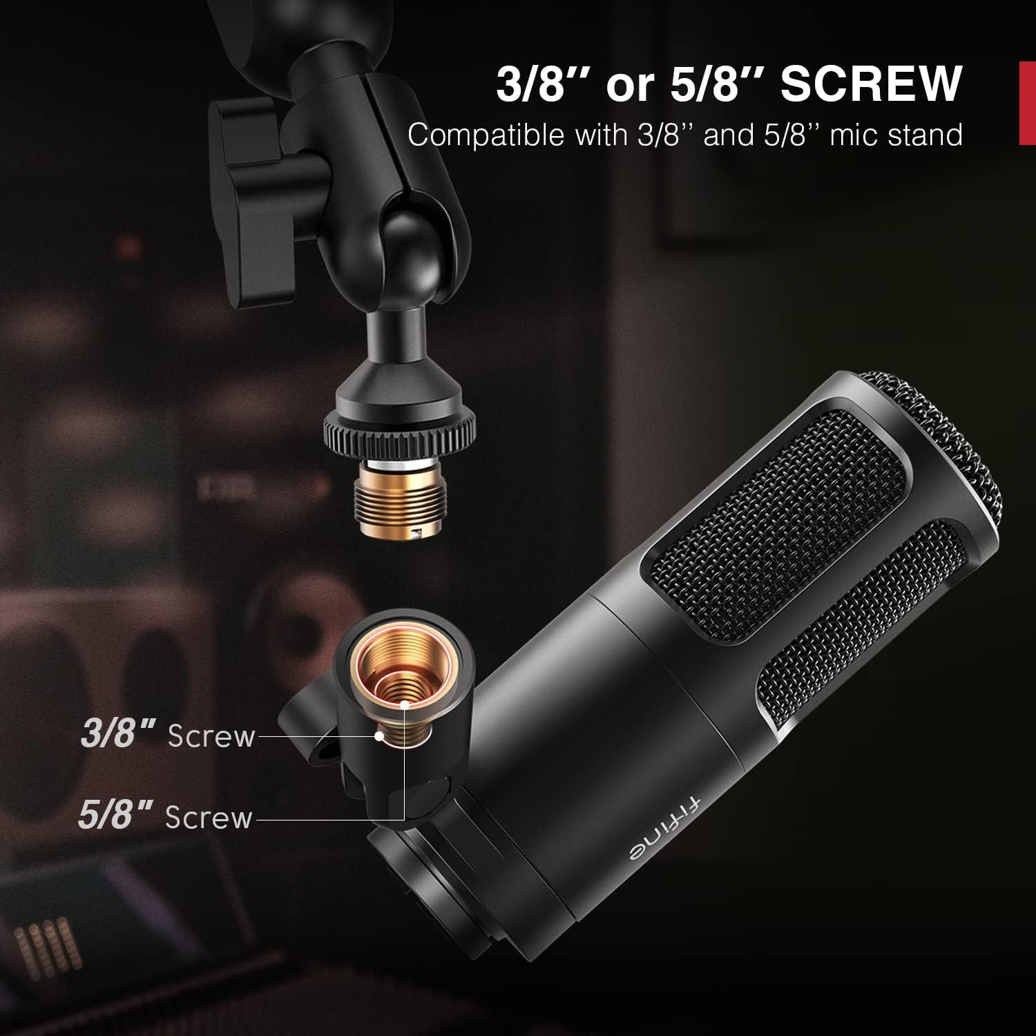 Micrófono Dinámico XLR FIFINE K669D para Podcast y Streaming