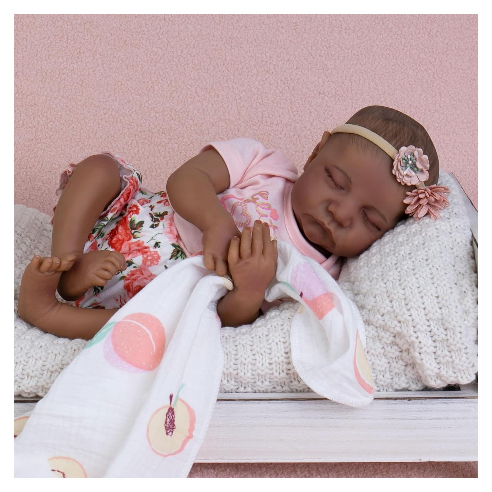 Muñeca Bebé Reborn Milidool 18" Realista con Accesorios