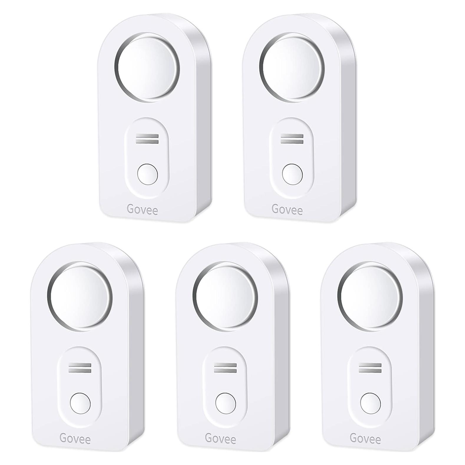 Govee Detectores de Fugas de Agua Paquete de 5, Alarma 100dB