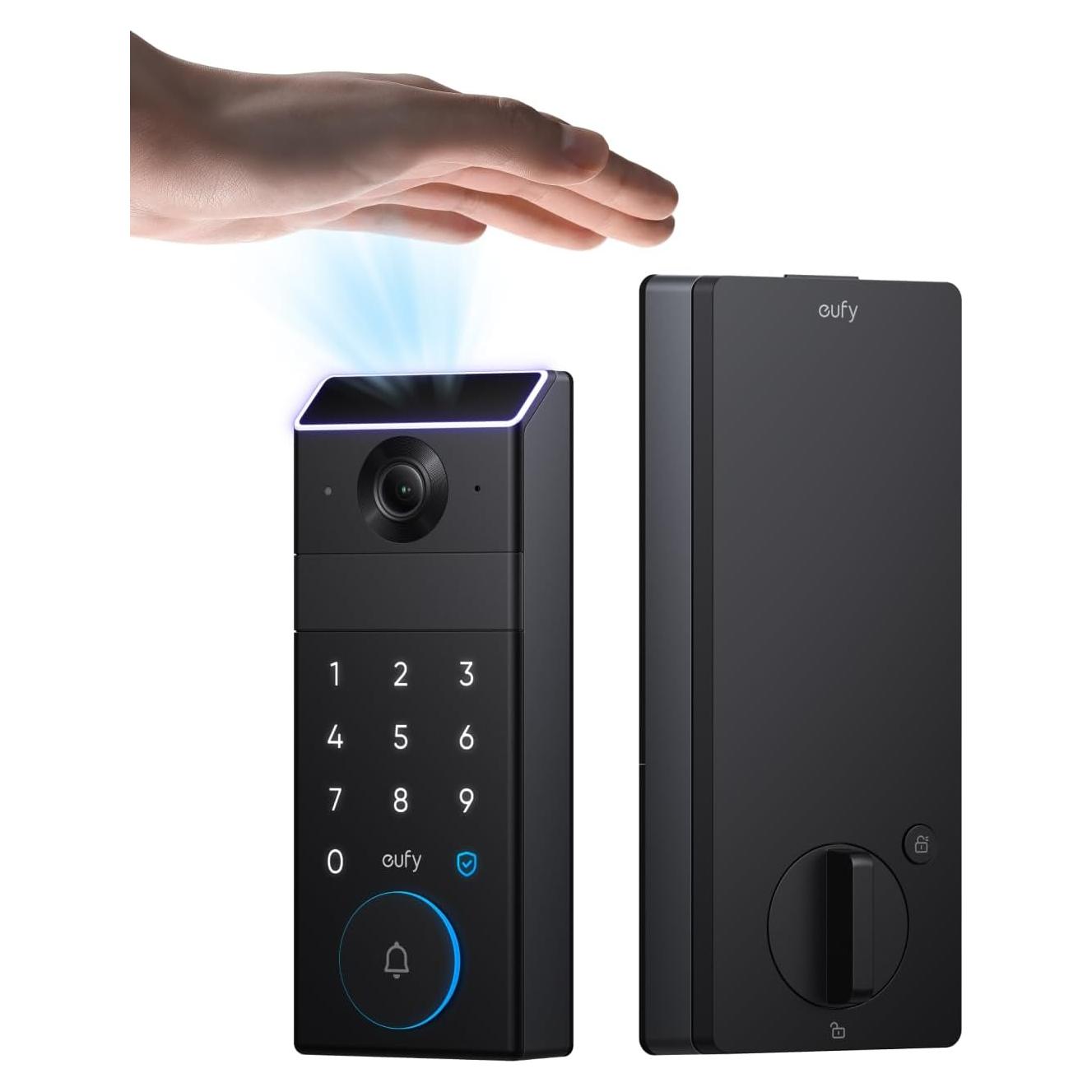 Cerradura Inteligente eufy FamiLock S3 con Video y Vena de Palma