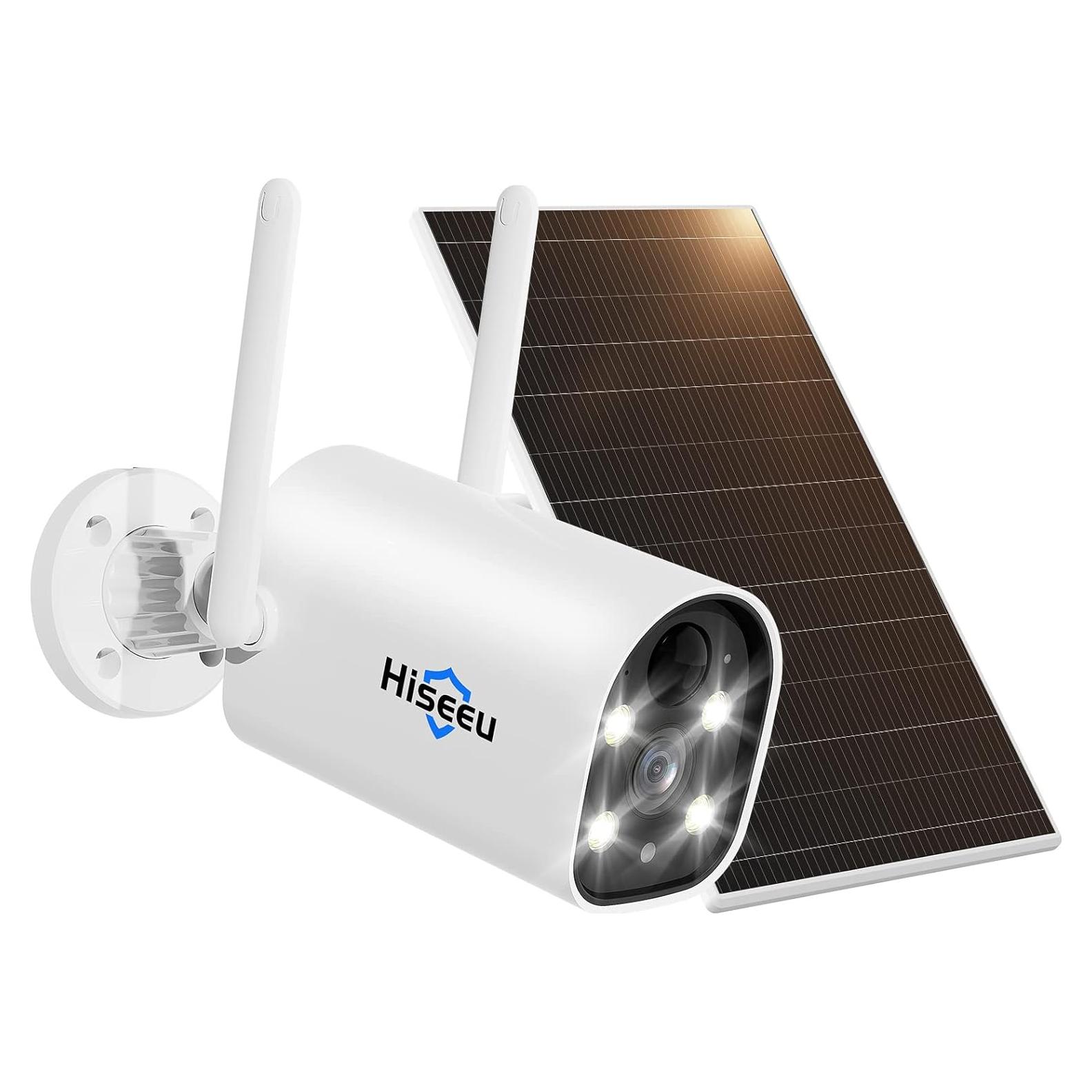 Cámara de Seguridad Inalámbrica Hiseeu C40 4MP Solar IP66