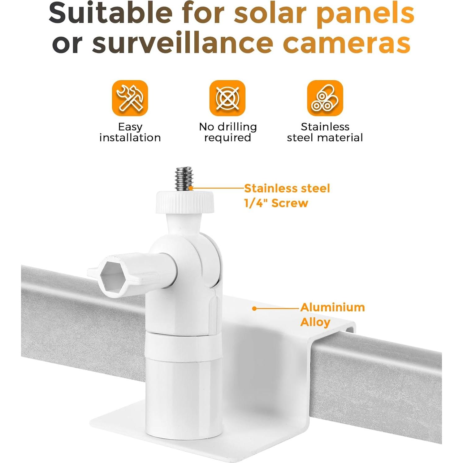 Soporte de canal Eufy para cámaras de seguridad - Blanco