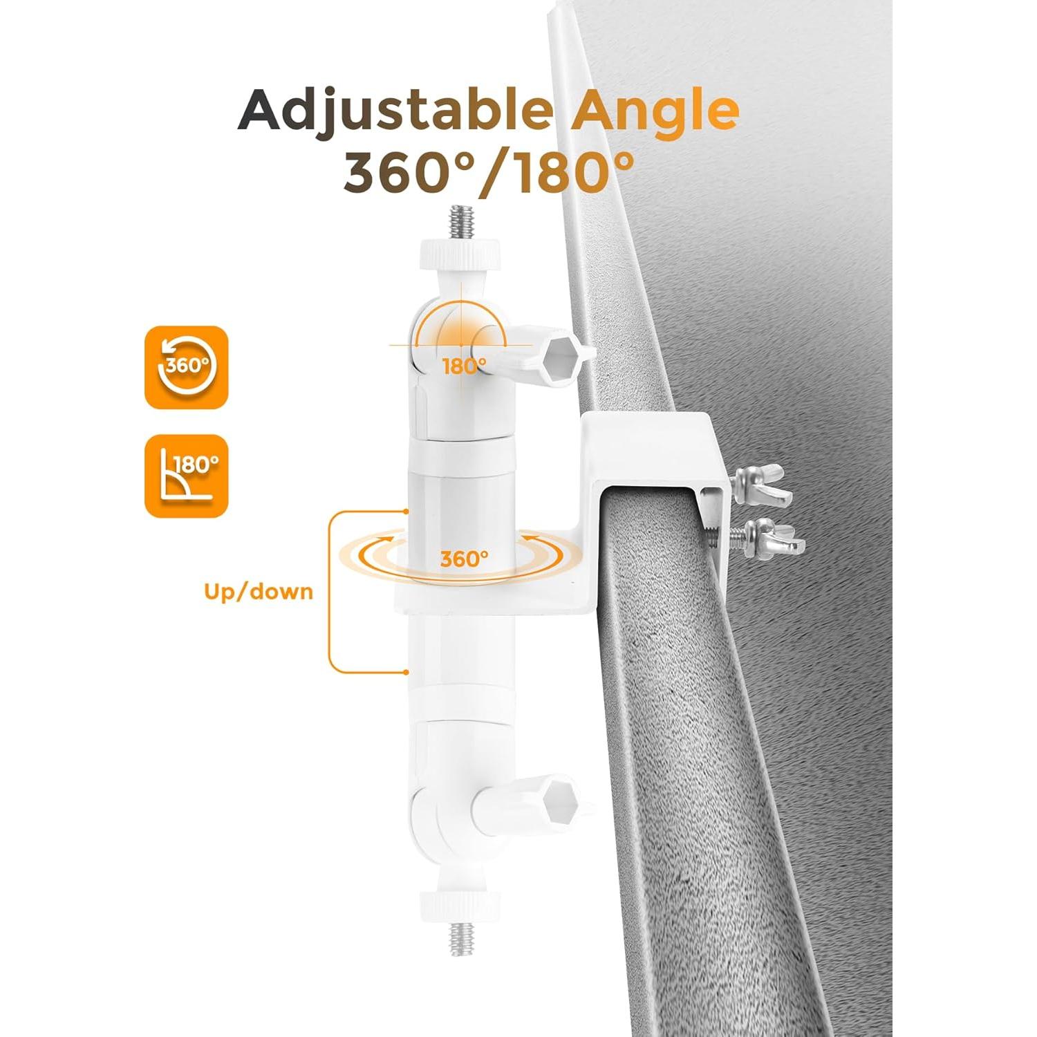 Soporte de canal Eufy para cámaras de seguridad - Blanco