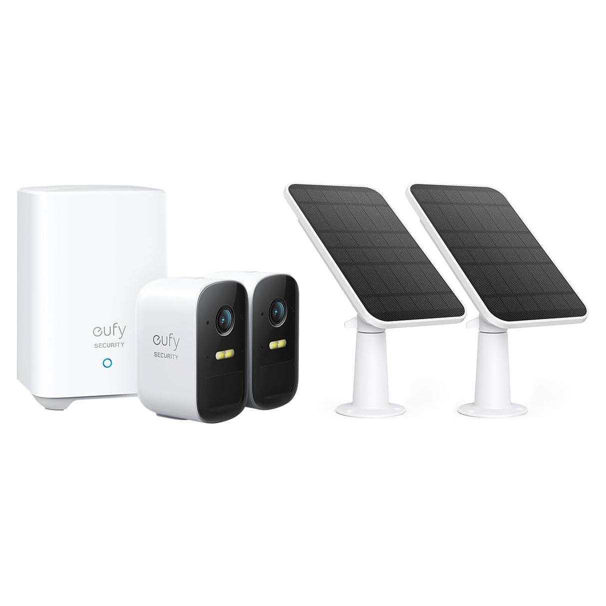 Kit de 2 Cámaras de Seguridad eufyCam 2C con Paneles Solares
