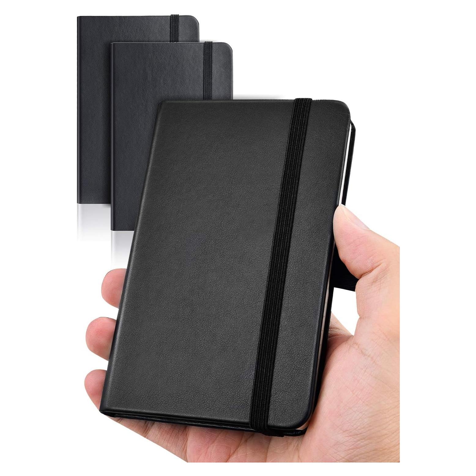 Cuaderno de Bolsillo AISBUGUR 2 Paquetes 320 Páginas Negro