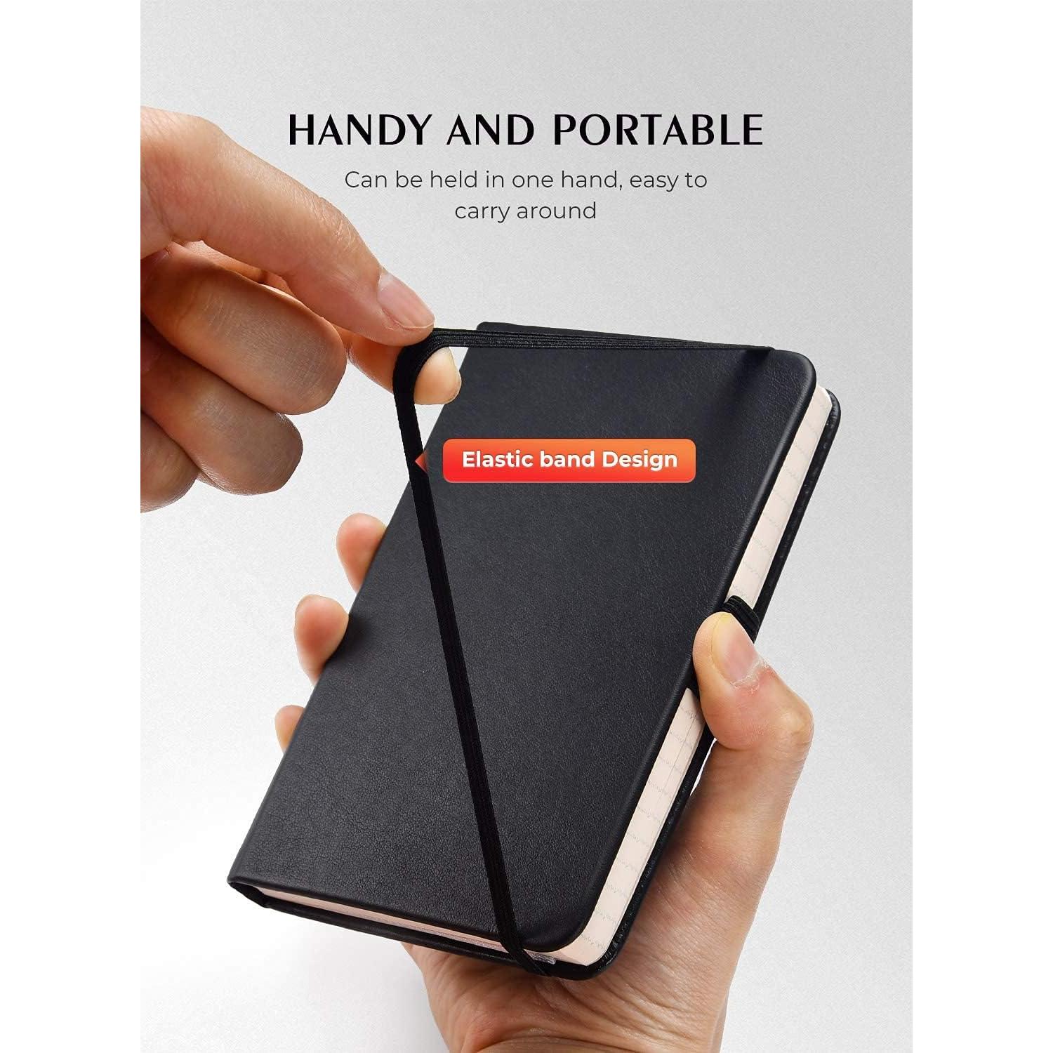 Cuaderno de Bolsillo AISBUGUR 2 Paquetes 320 Páginas Negro