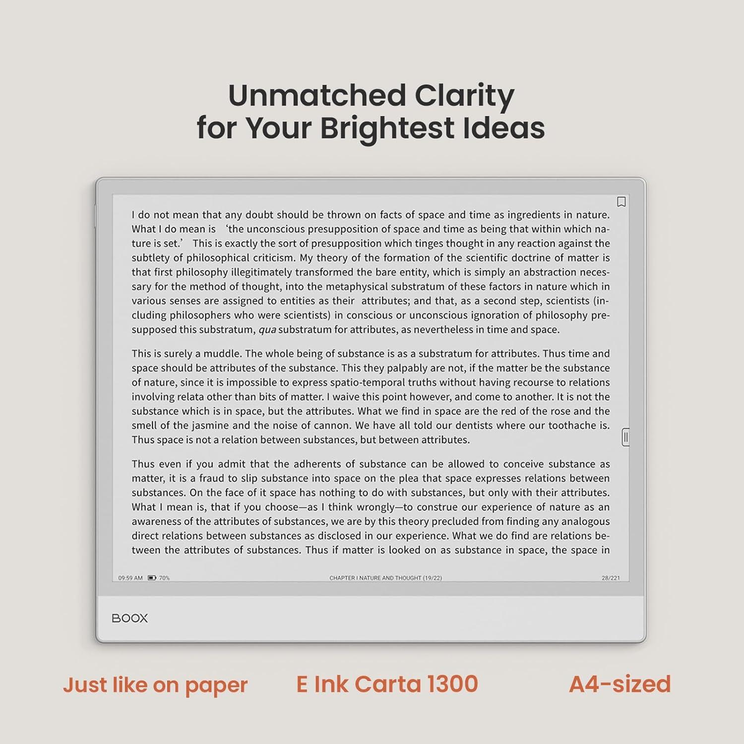 Tablet BOOX Note Max 13.3" ePaper 6GB RAM 128GB Android