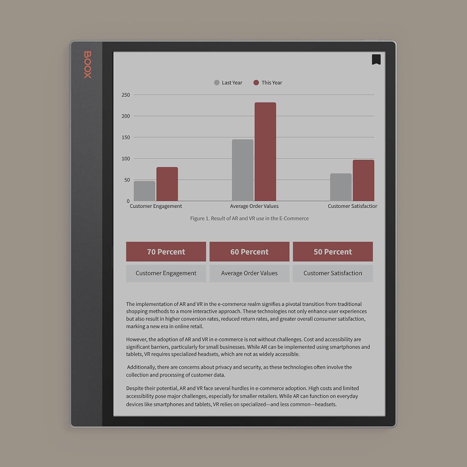 Tablet BOOX Tab X C 13.3" E Ink 6GB RAM 128GB Android