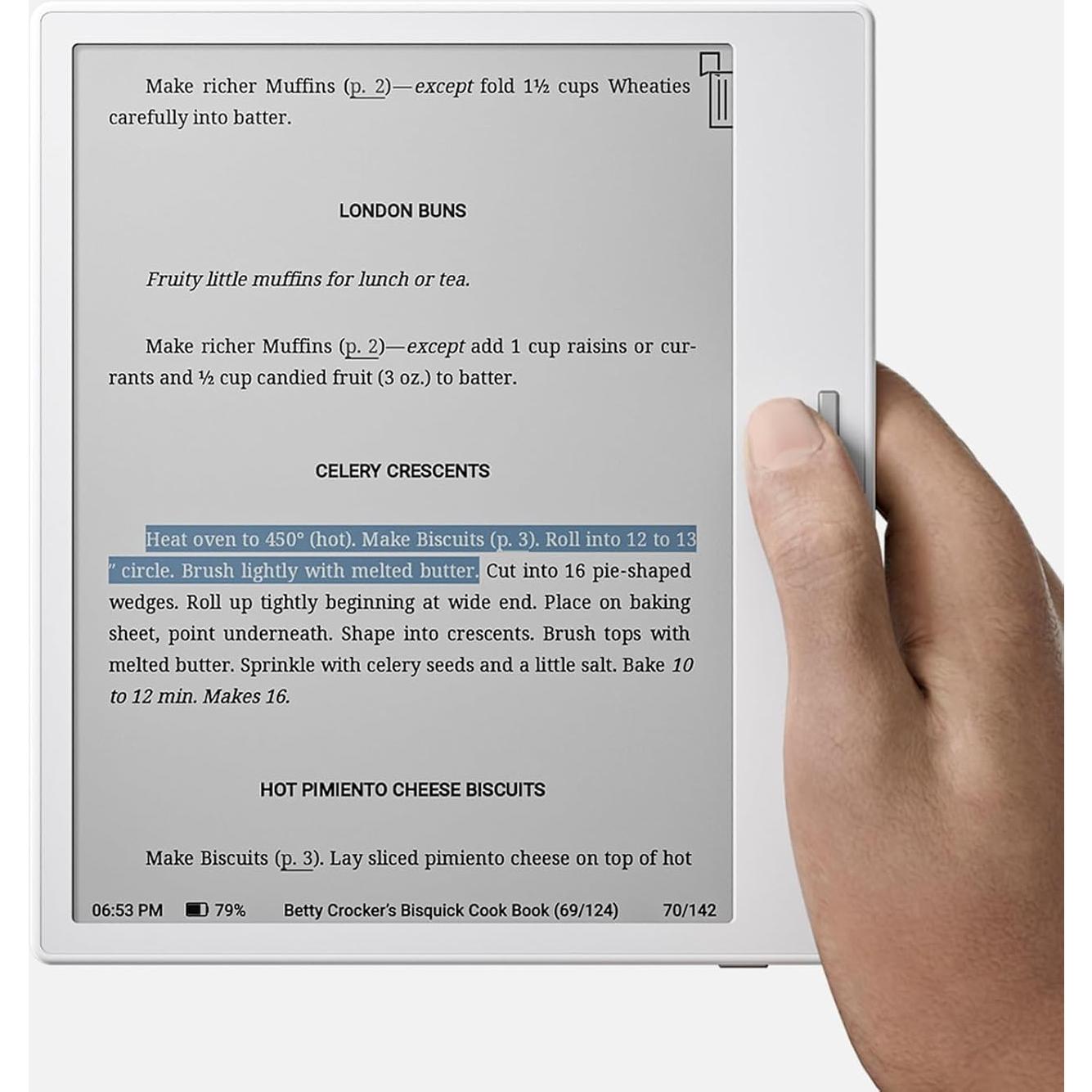 Tablet BOOX Go Color 7" E Ink 4G 64GB Luz Frontal Blanca