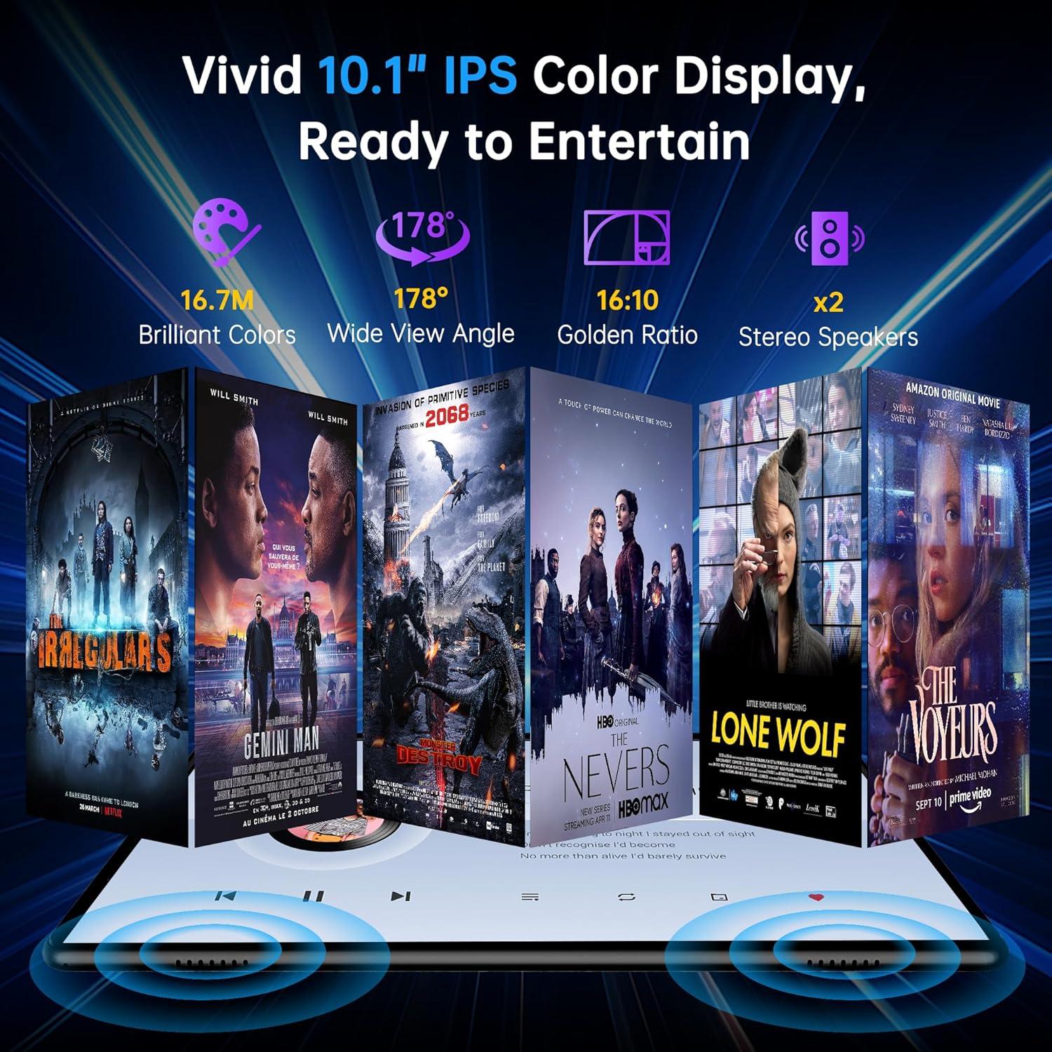 Tableta Android 14 Topsand 10.1" 10GB RAM 32GB SIM GPS