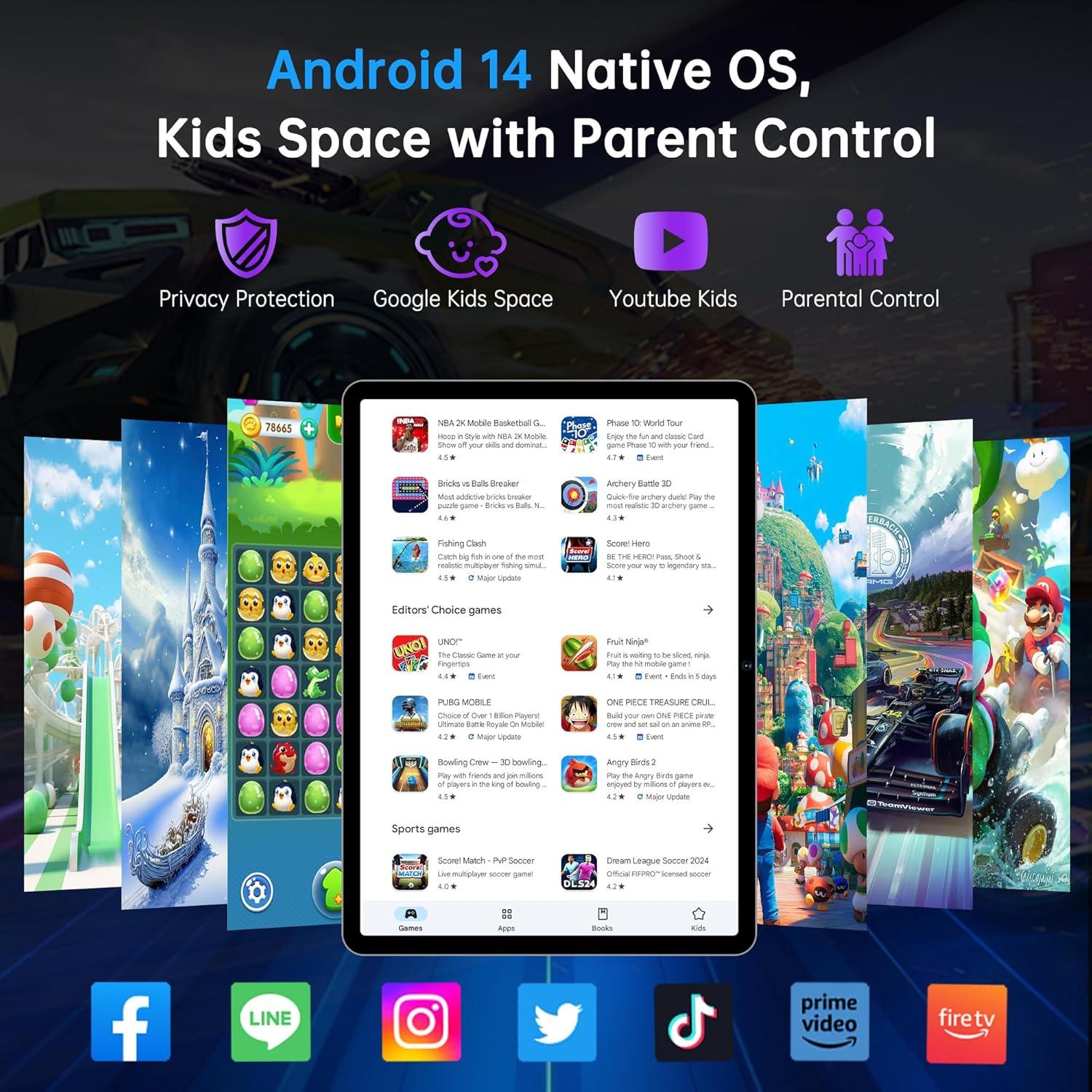 Tableta Android 14 Topsand 10.1" 10GB RAM 32GB SIM GPS