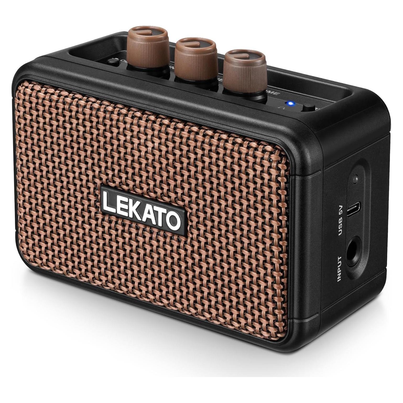 Amplificador de guitarra eléctrica LEKATO AG-04 Bluetooth 5W