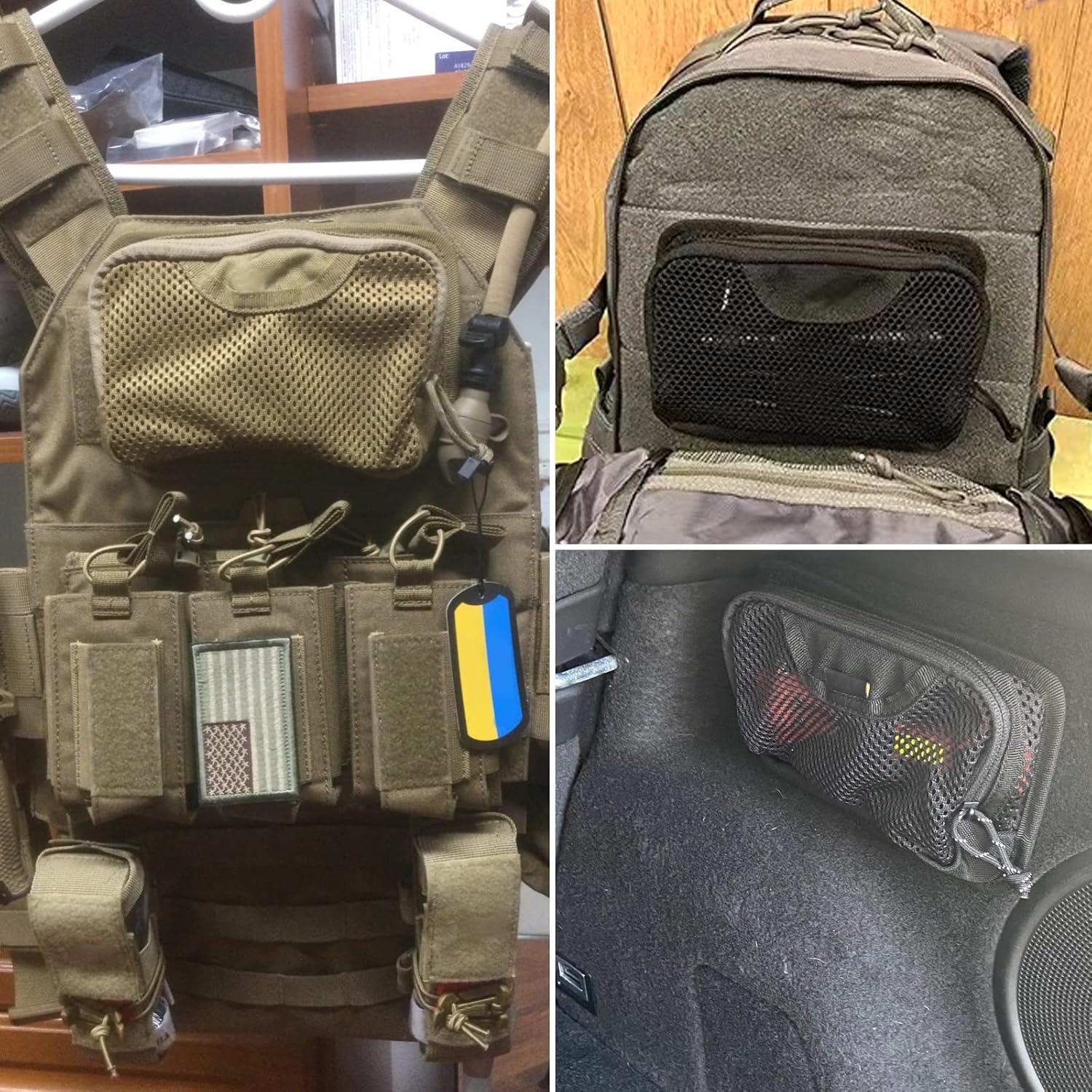 Bolsa de Cremallera Táctica LIVANS 21x4x10cm Nylon Negro