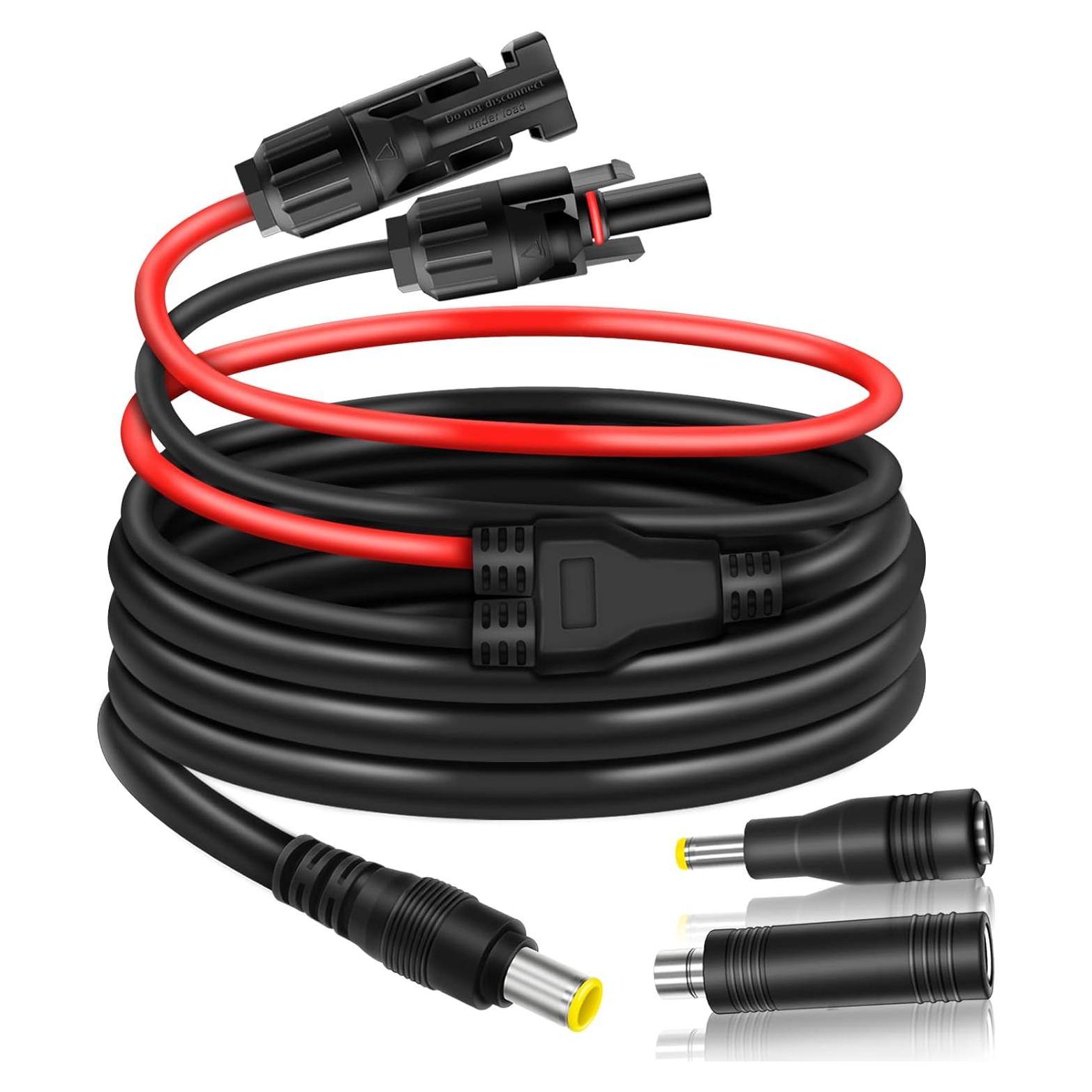 Adaptador Solar COMeap MC4 a DC 8mm 1.8m para Generadores