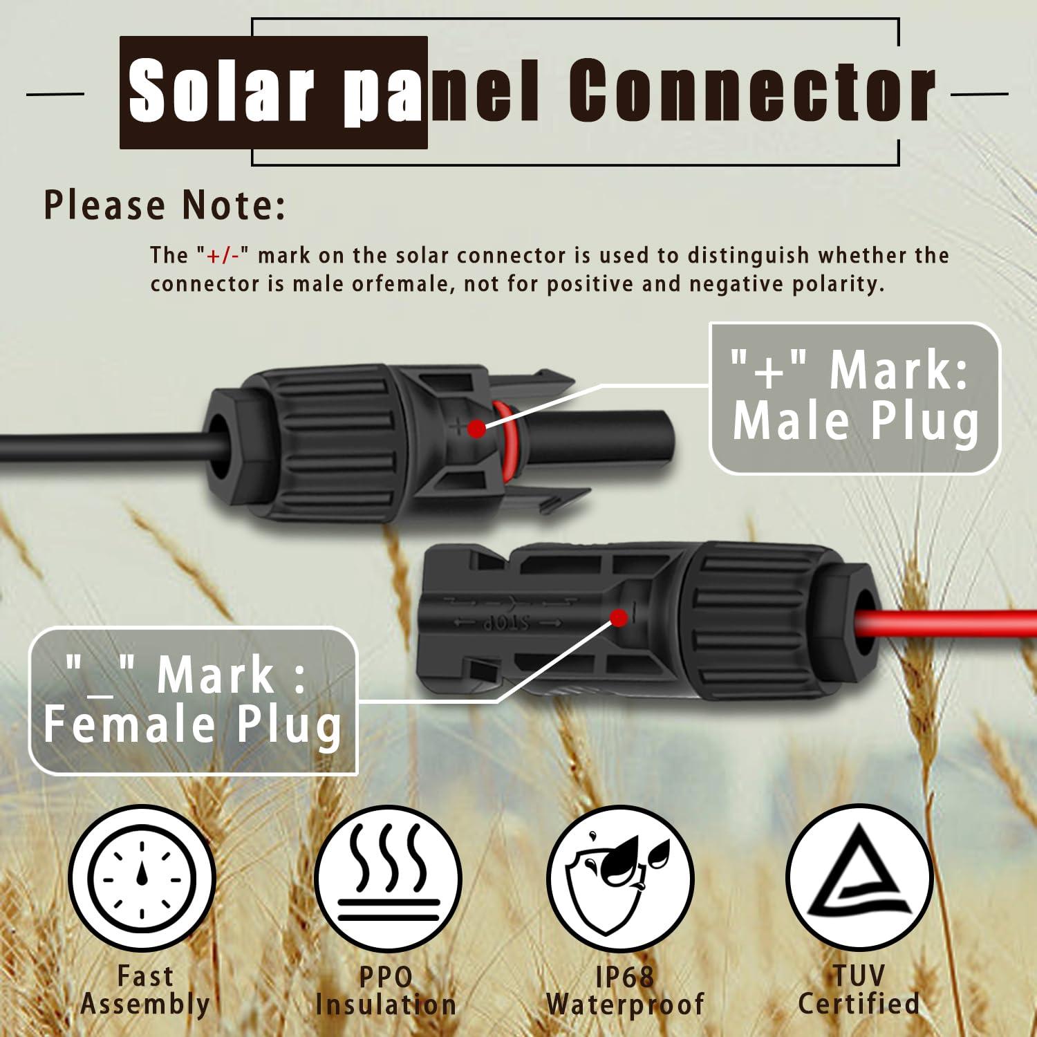 Adaptador Solar COMeap MC4 a DC 8mm 1.8m para Generadores