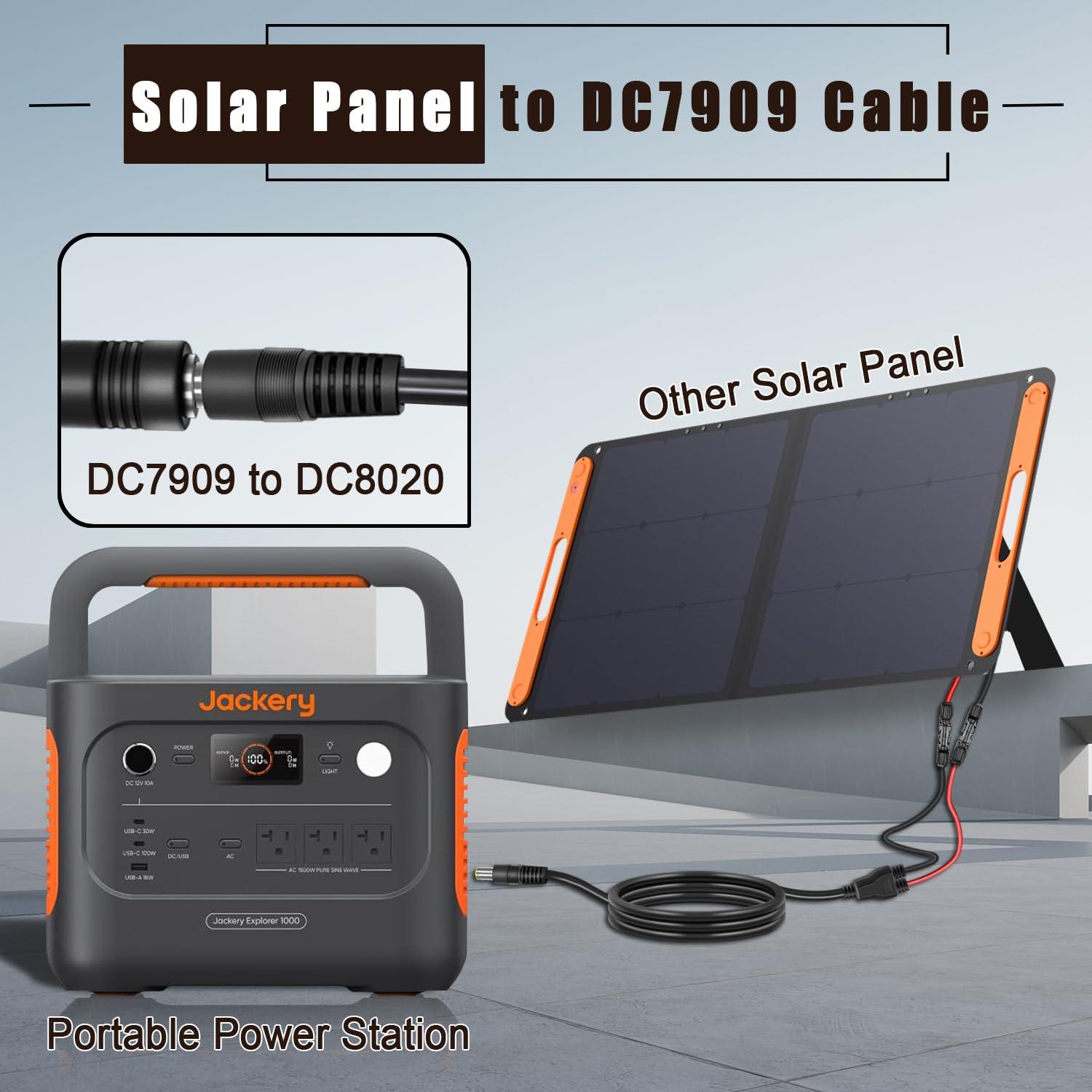Adaptador Solar COMeap MC4 a DC 8mm 1.8m para Generadores